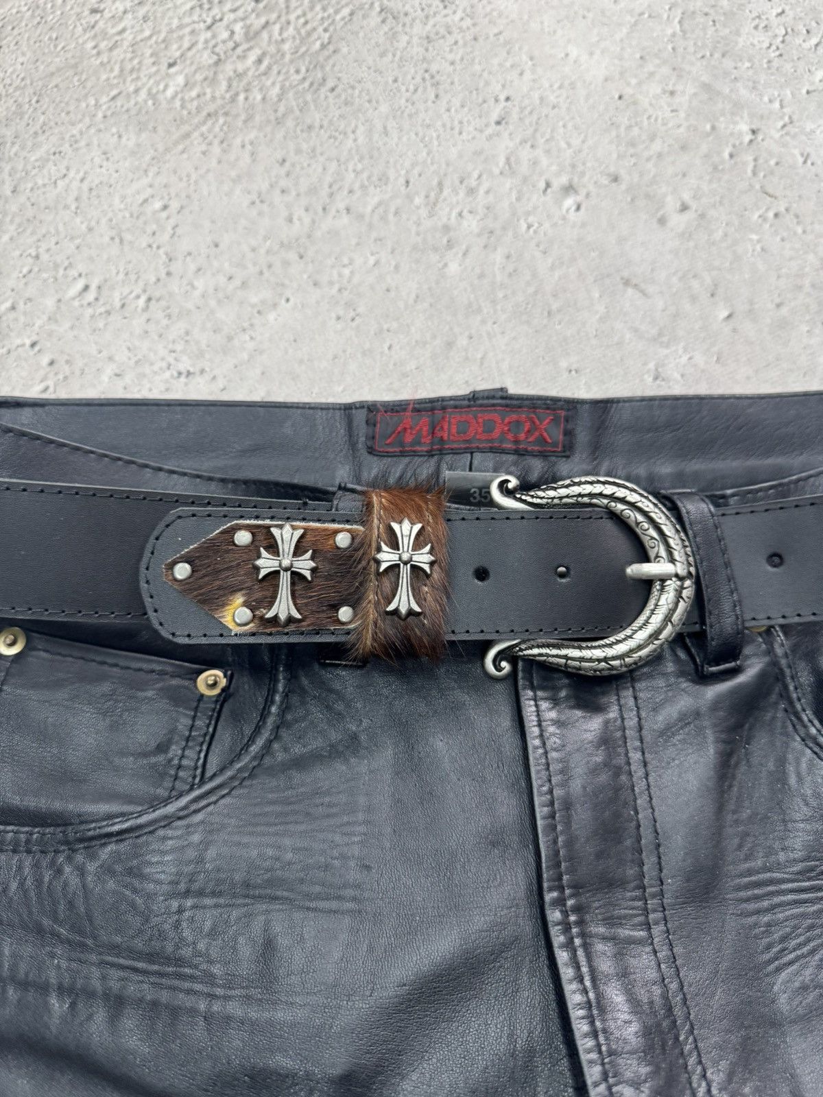 Hysteric Glamour 90s cow leather belt hysteric glamour style hype western 90s Size ONE SIZE - 8 Thumbnail
