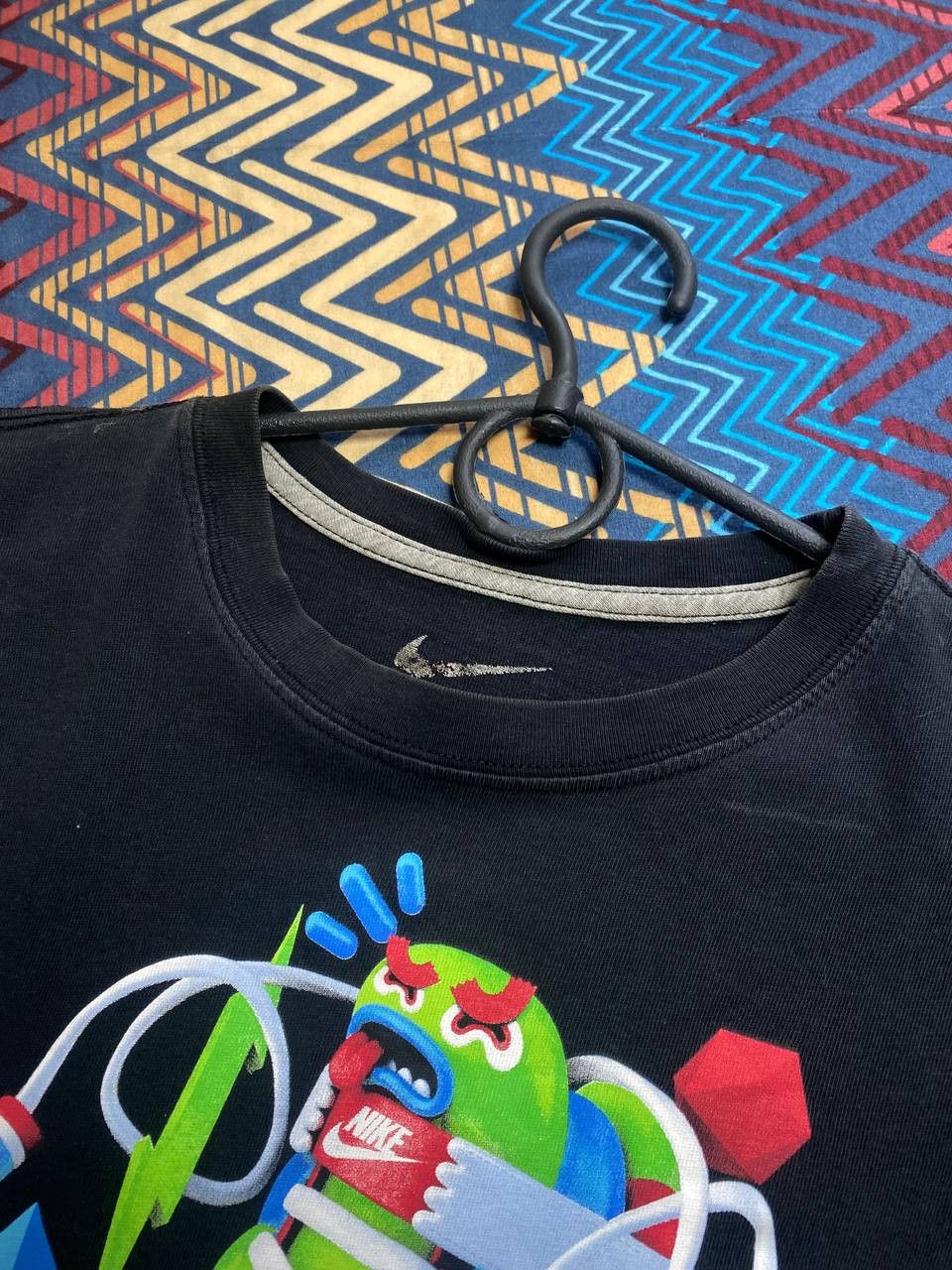 Nike Streetwear T-Shirt Nike big logo black Y2K Vintage Size US XL / EU 56 / 4 - 9 Thumbnail