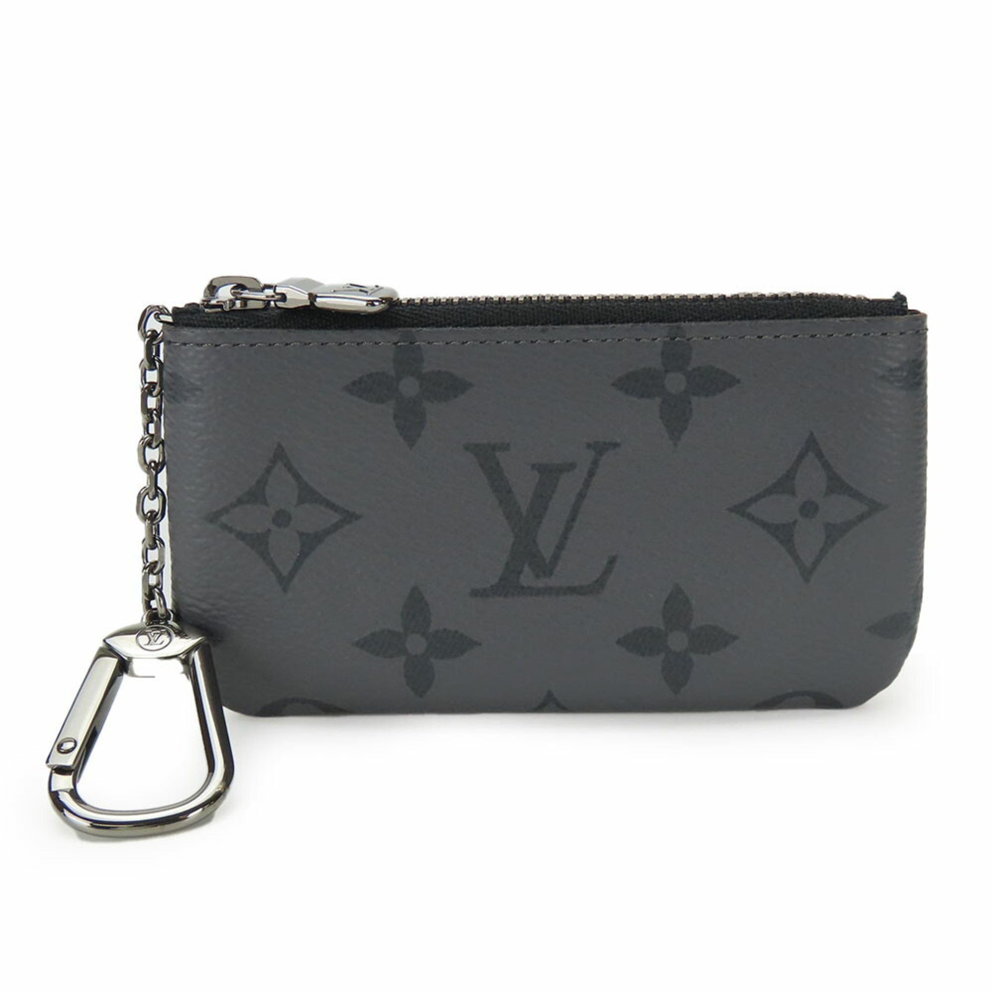 Louis Vuitton Louis Vuitton Wallet/Coin Case Pochette Cle M80905 Monogram Eclipse Gray Black Key Accessories Men's LOUIS VUITTON Size ONE SIZE - 1 Thumbnail
