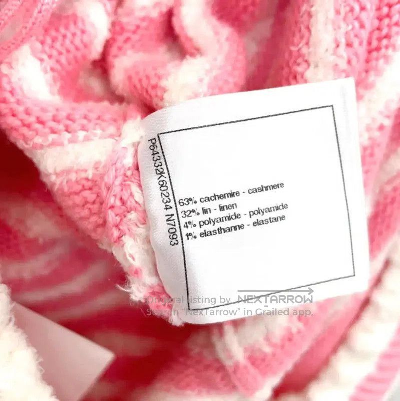 Chanel Chanel Pink Striped Wool Blend Dress . Size S / US 4 / IT 40 - 9 Thumbnail