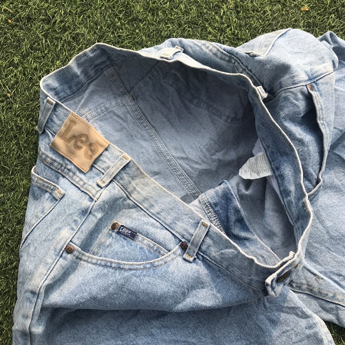 Lee × Vintage Vintage Big Size 42 Mr Lee Rider Shortpants Jeans Blue washe Size US 42 / EU 58 - 11 Thumbnail