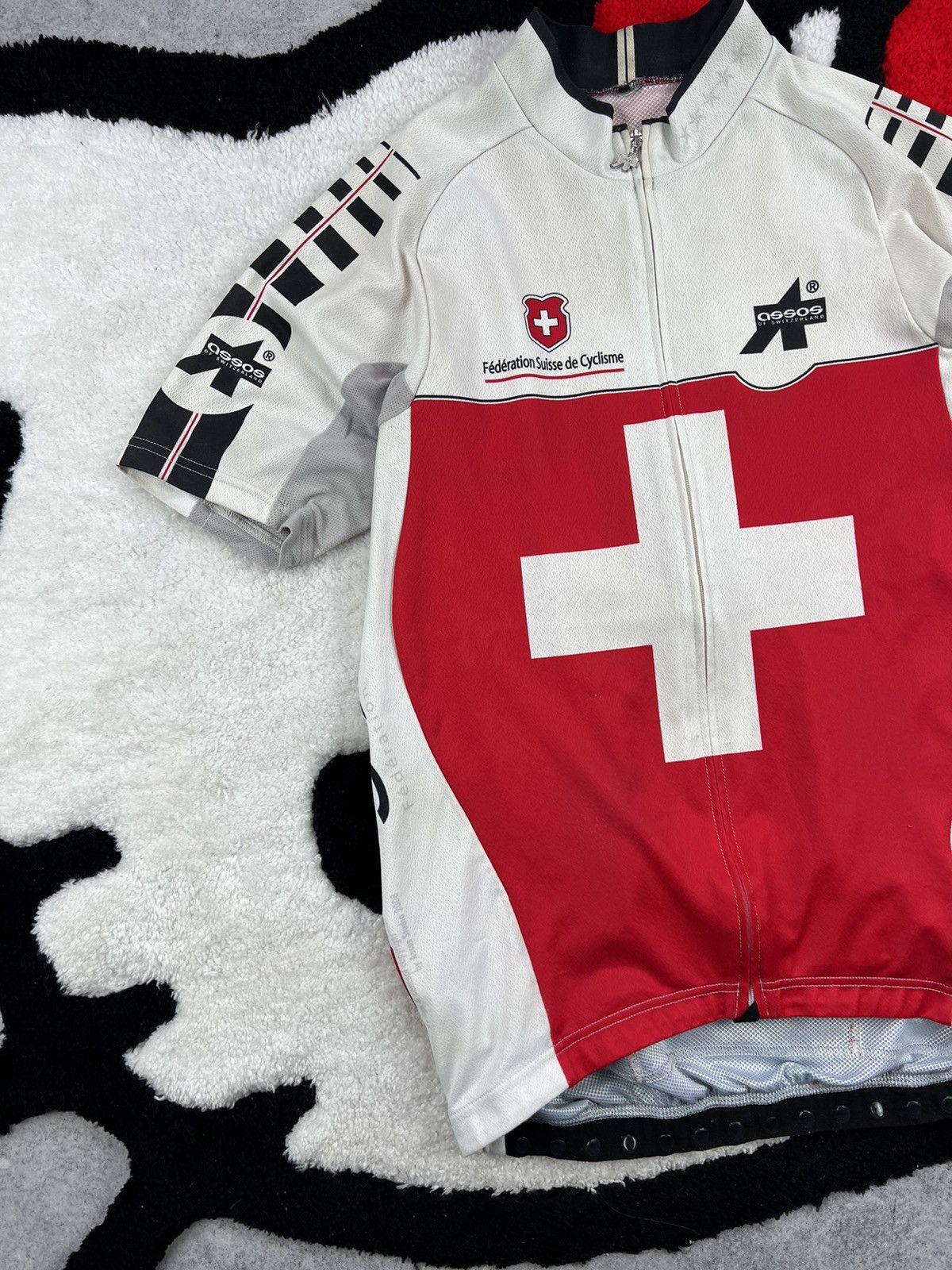 Vintage Vintage Assos Switzerland Team Cycling Racing Jersey Size US XS / EU 42 / 0 - 2 Thumbnail