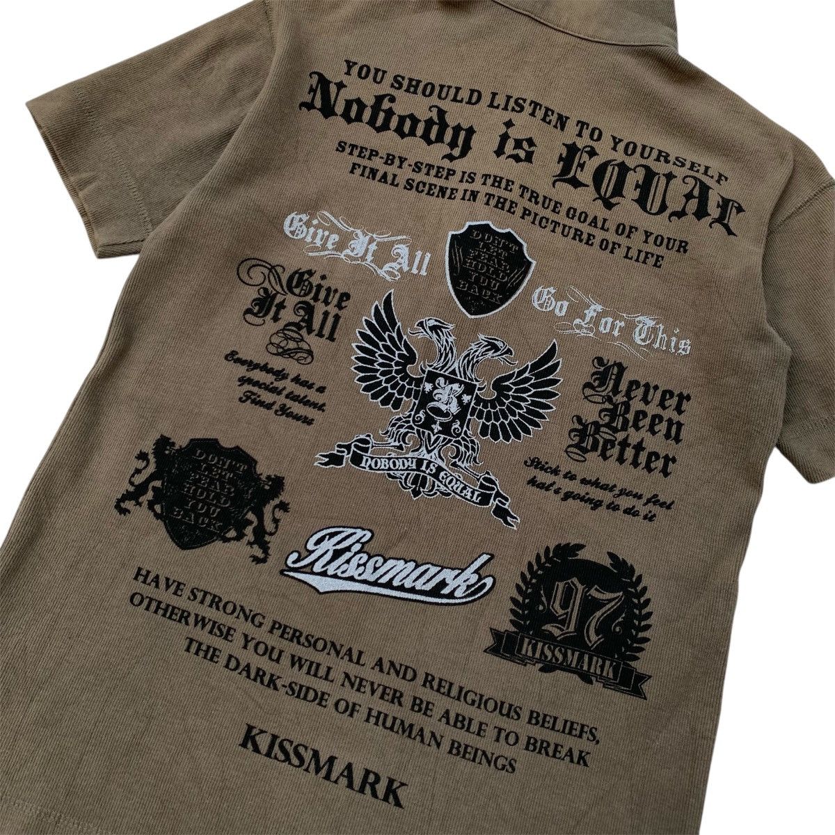 Japanese Brand Kissmark Poem Y2K Style Polos Shirt Size US M / EU 48-50 / 2 - 9 Thumbnail