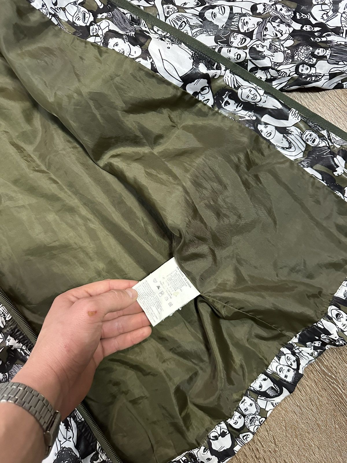 Diesel × Vintage Diesel Vintage Nylon Jacket Drawing With A Lot Of People Size US S / EU 44-46 / 1 - 6 Thumbnail