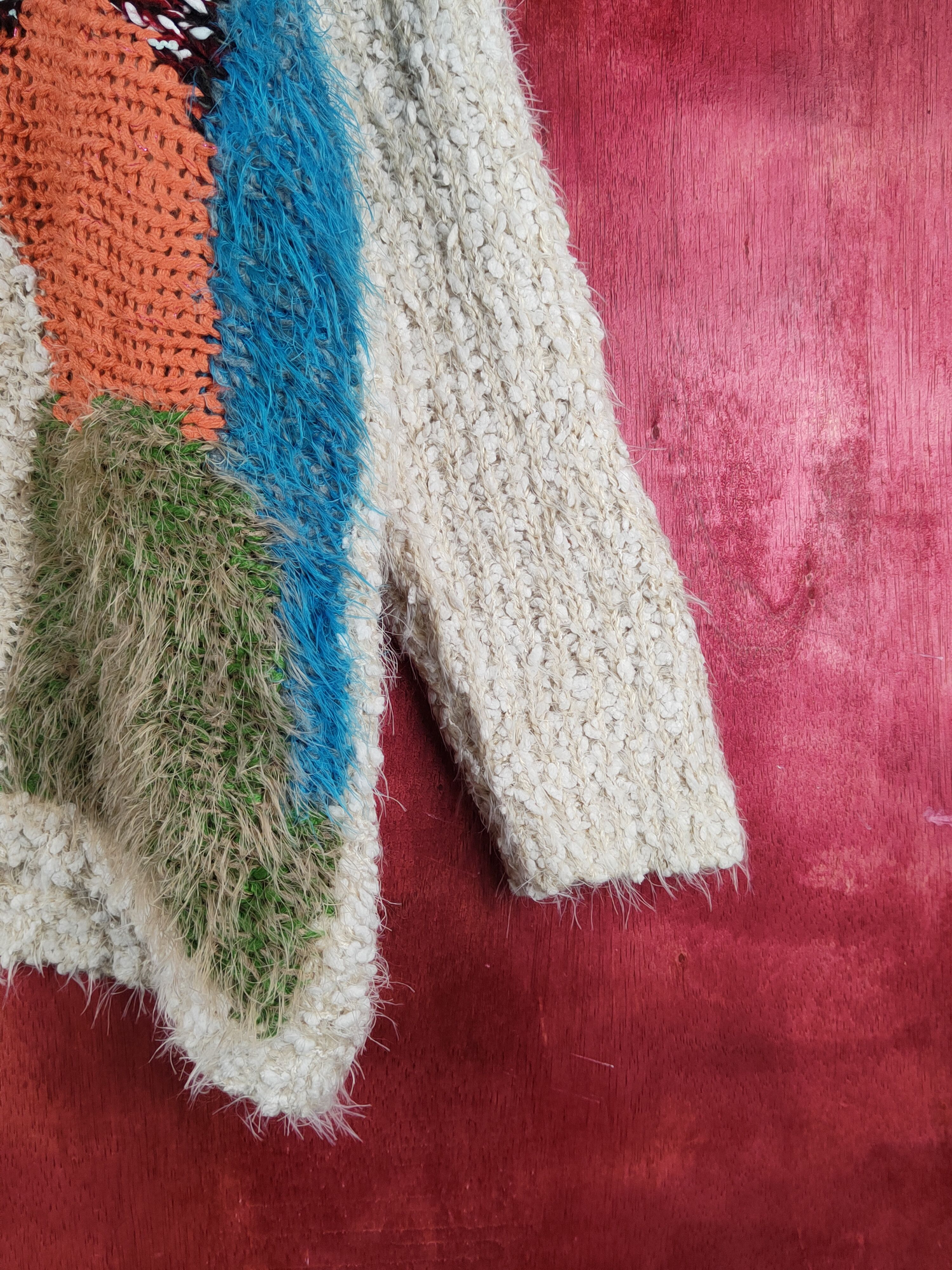 Japanese Brand Japanese Brand Mix Shag Shaggy Fur Mohair Knitwear #S2232 Size US XL / EU 56 / 4 - 6 Thumbnail