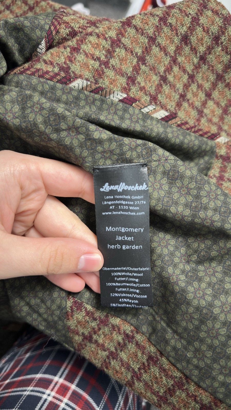 Other Lena Hoschek Women's Montgomery Wool Jacket herb garden Size XS / US 0-2 / IT 36-38 - 16 Thumbnail