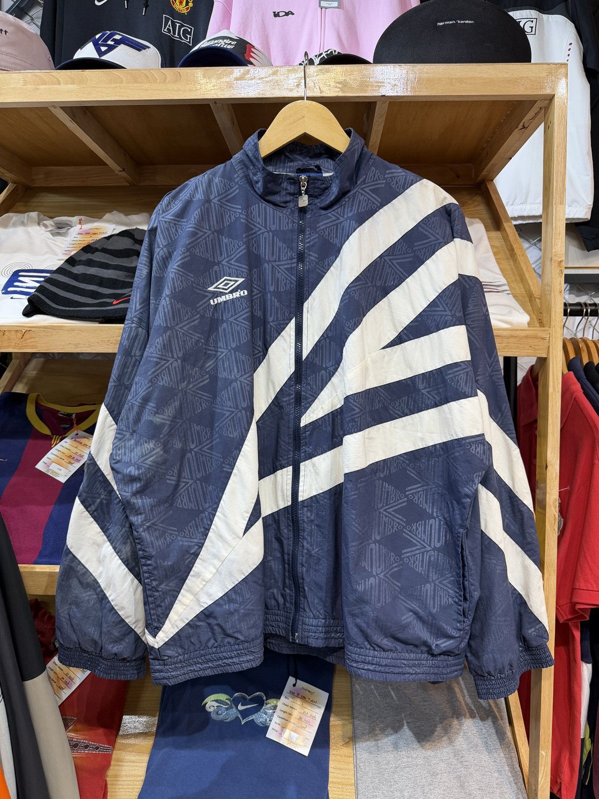 Vintage Umbro Big Logo 90's Track Jacket