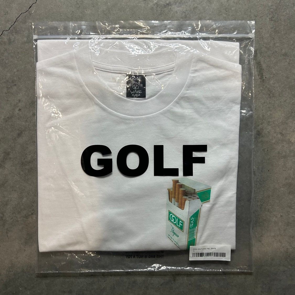 Golf Wang KOOL LOGO TEE (SIZE XL) (WHITE) - GOLFWANG Size US XL / EU 56 / 4 - 1 Preview