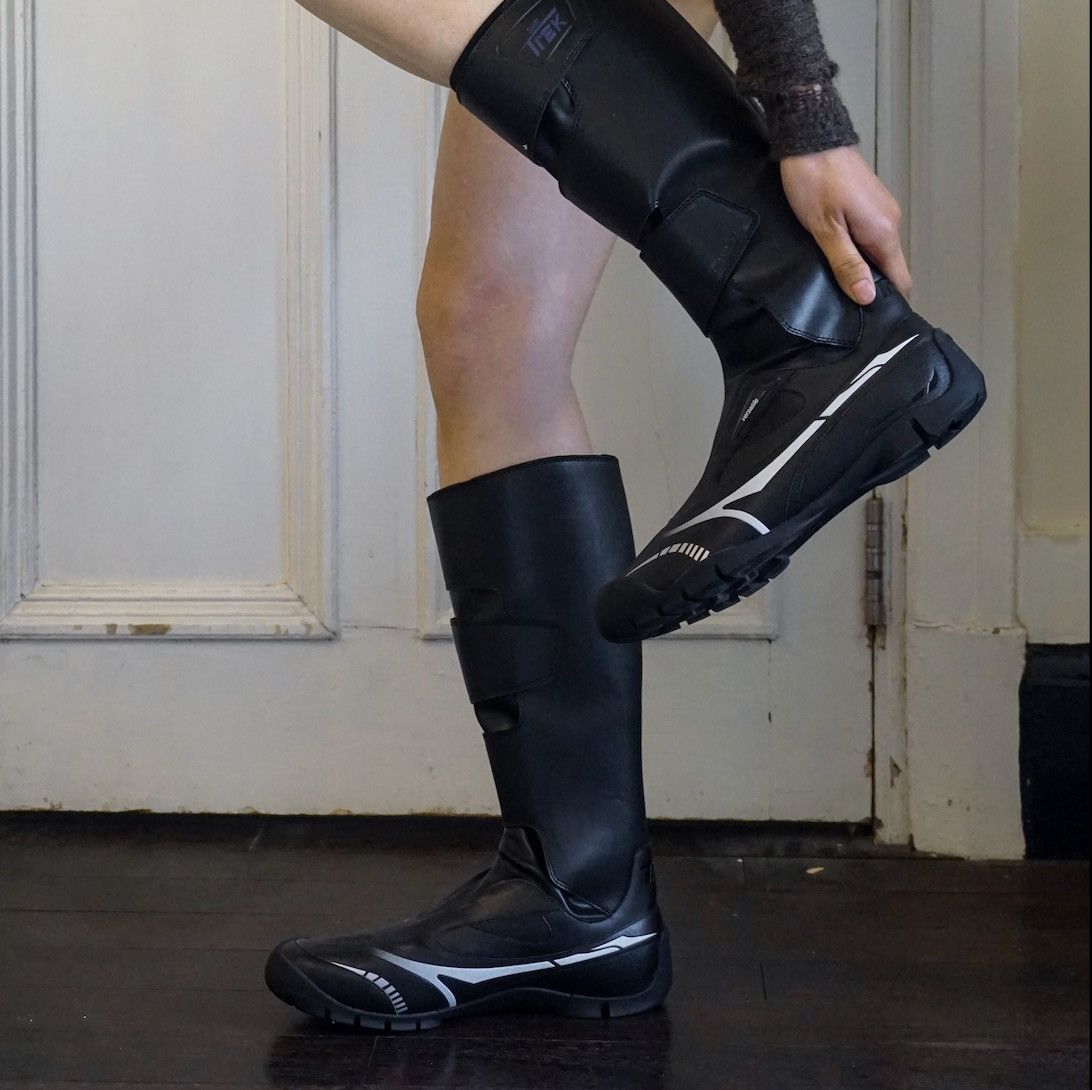 untitlab Untitlab Swift-Trek Faux-Leather Motorcycle Biker Boots Size US 9 / EU 42 - 7 Thumbnail