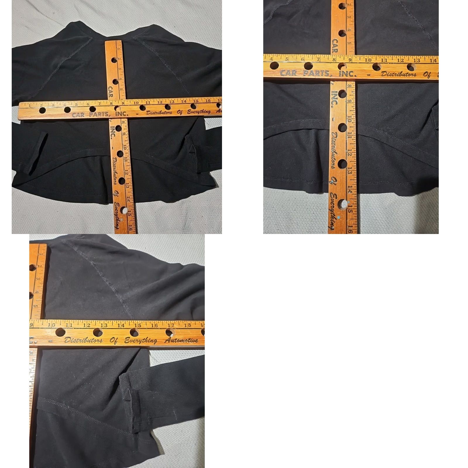 Vintage FP Movement Shirt Womens Medium Black Crop Top Casual Stretch Tee Minimalist Size M / US 6-8 / IT 42-44 - 8 Thumbnail