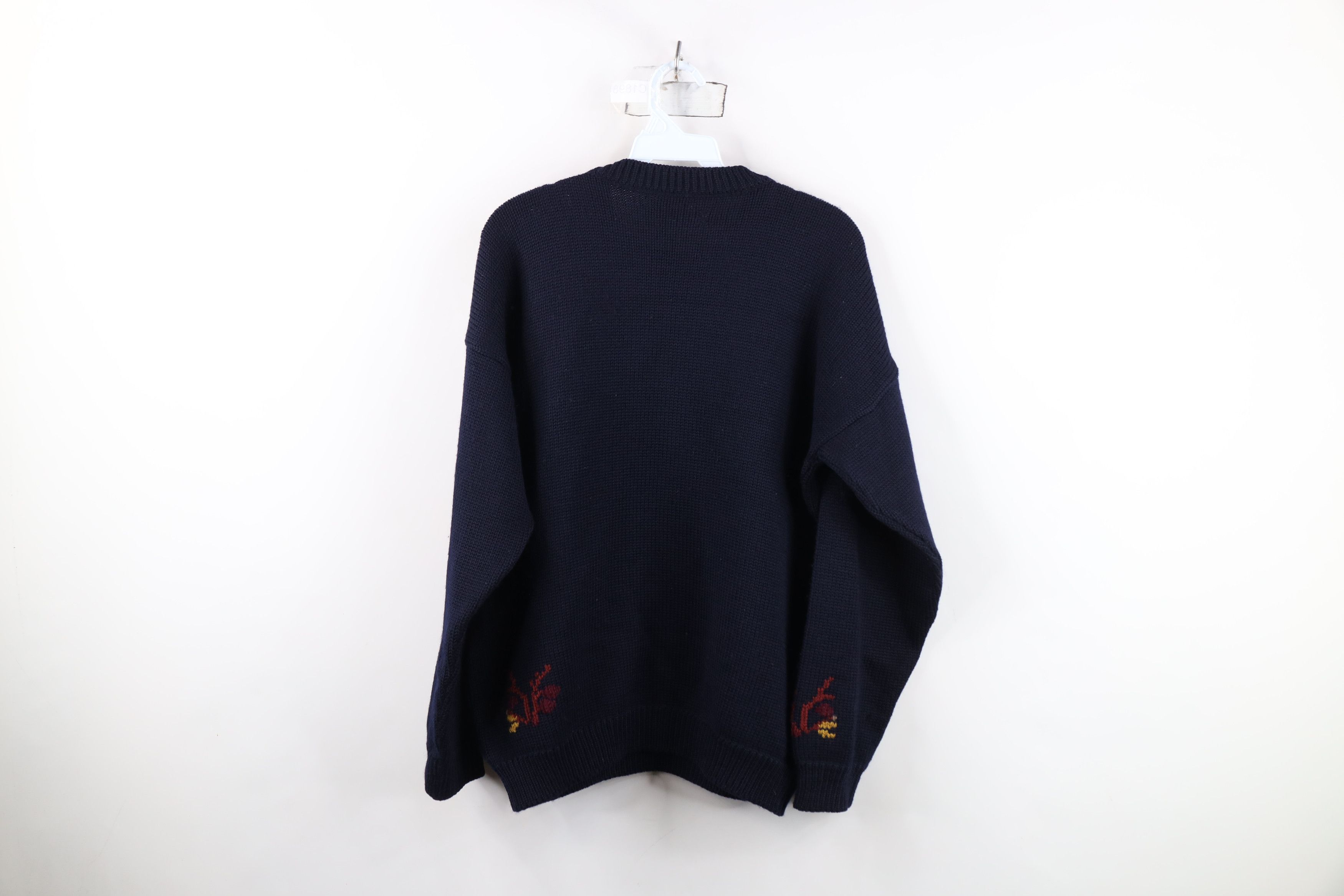 Vintage Vintage 70s Streetwear Needlepoint Animal Knit Sweater Size L / US 10 / IT 46 - 10 Thumbnail
