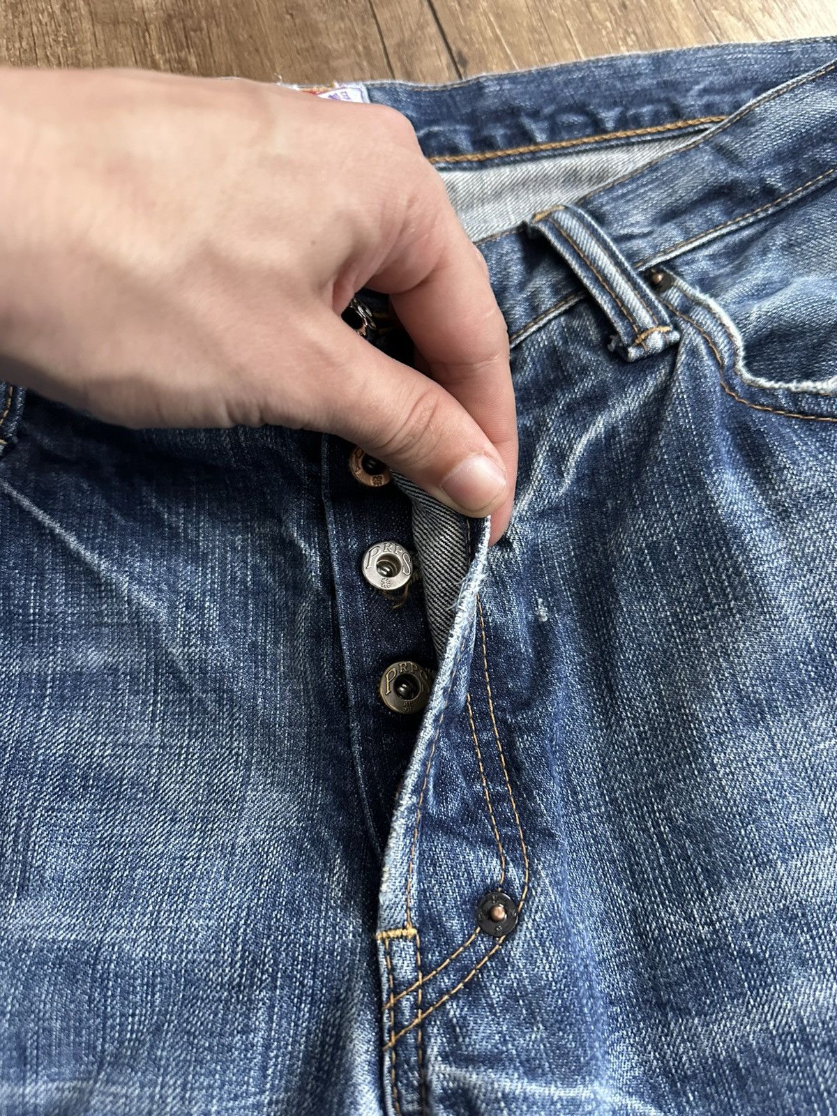 Prps PRPS Japanese Washed Denim Jeans Size US 36 / EU 52 - 14 Thumbnail