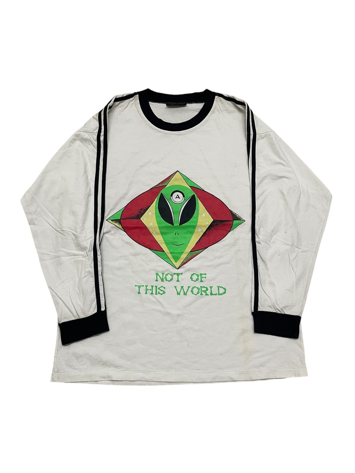 Vintage Vintage ANARCHIC ADJUSTMENT Psychedelic Alien T-shirt | Grailed