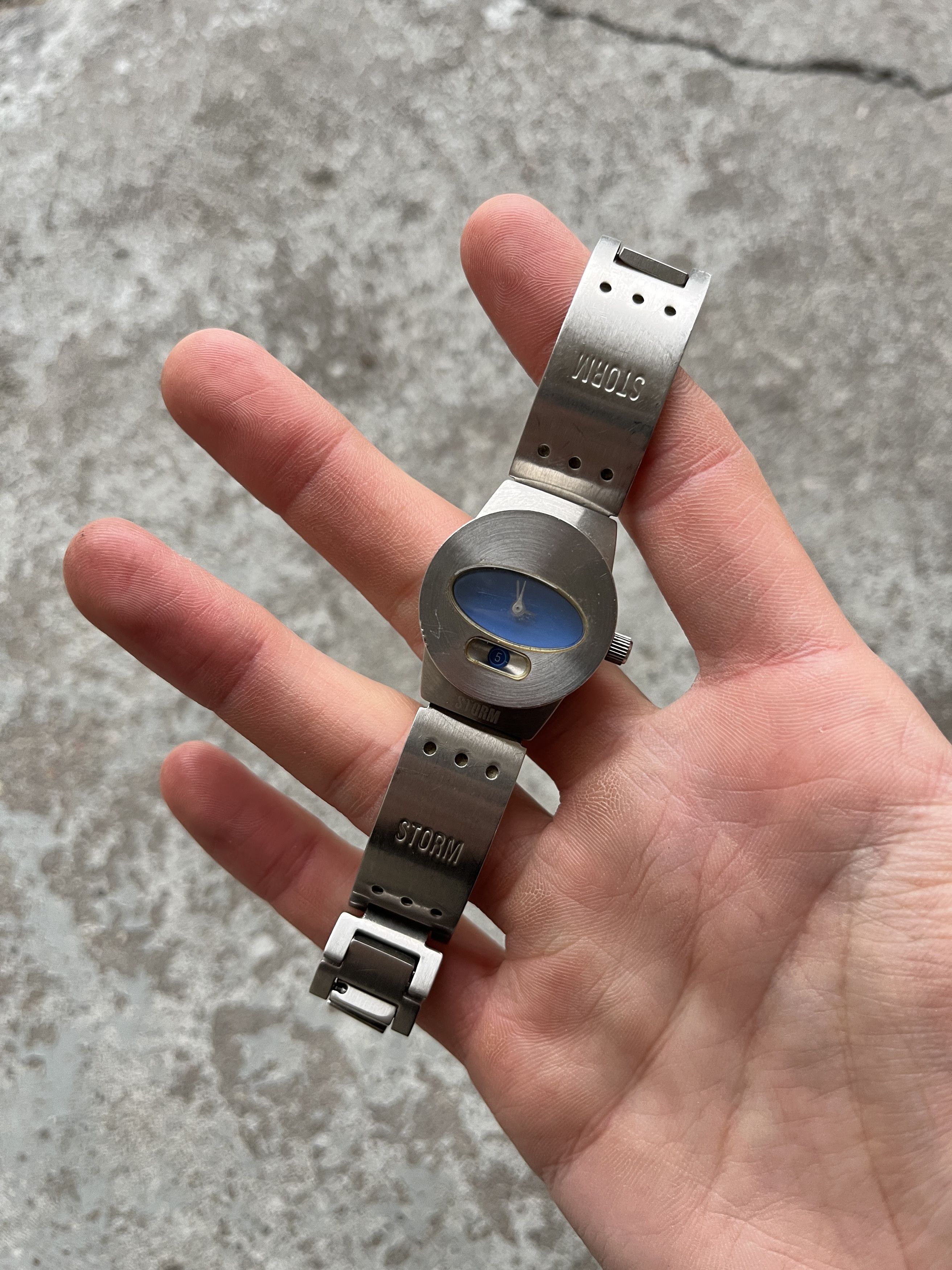 Other Y2K Storm mini blue metal watch Size ONE SIZE - 1 Thumbnail