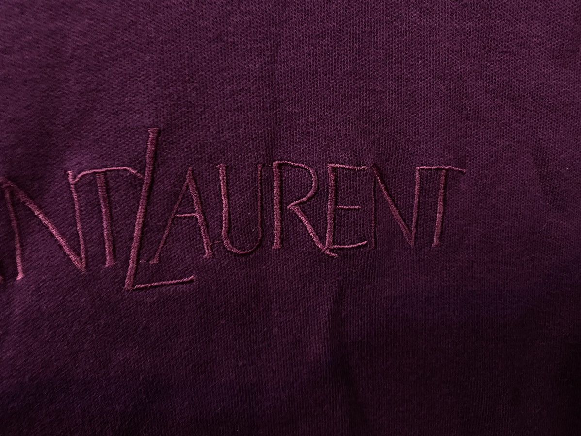 Yves Saint Laurent Magenta 90’s YSL Sweatshirt Big Logo Size US L / EU 52-54 / 3 - 6 Thumbnail