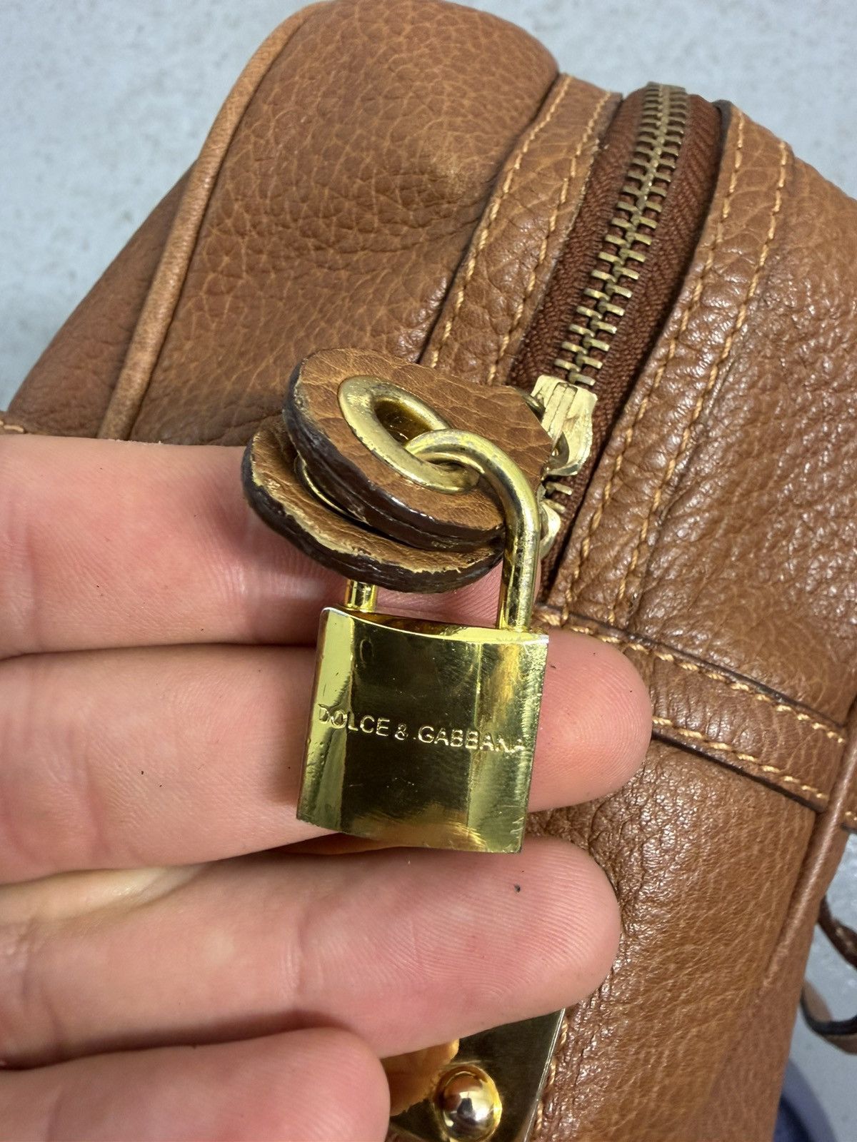 Dolce & Gabbana Vintage Dolce & Gabbana Laced Leather Handbag Size ONE SIZE - 7 Thumbnail