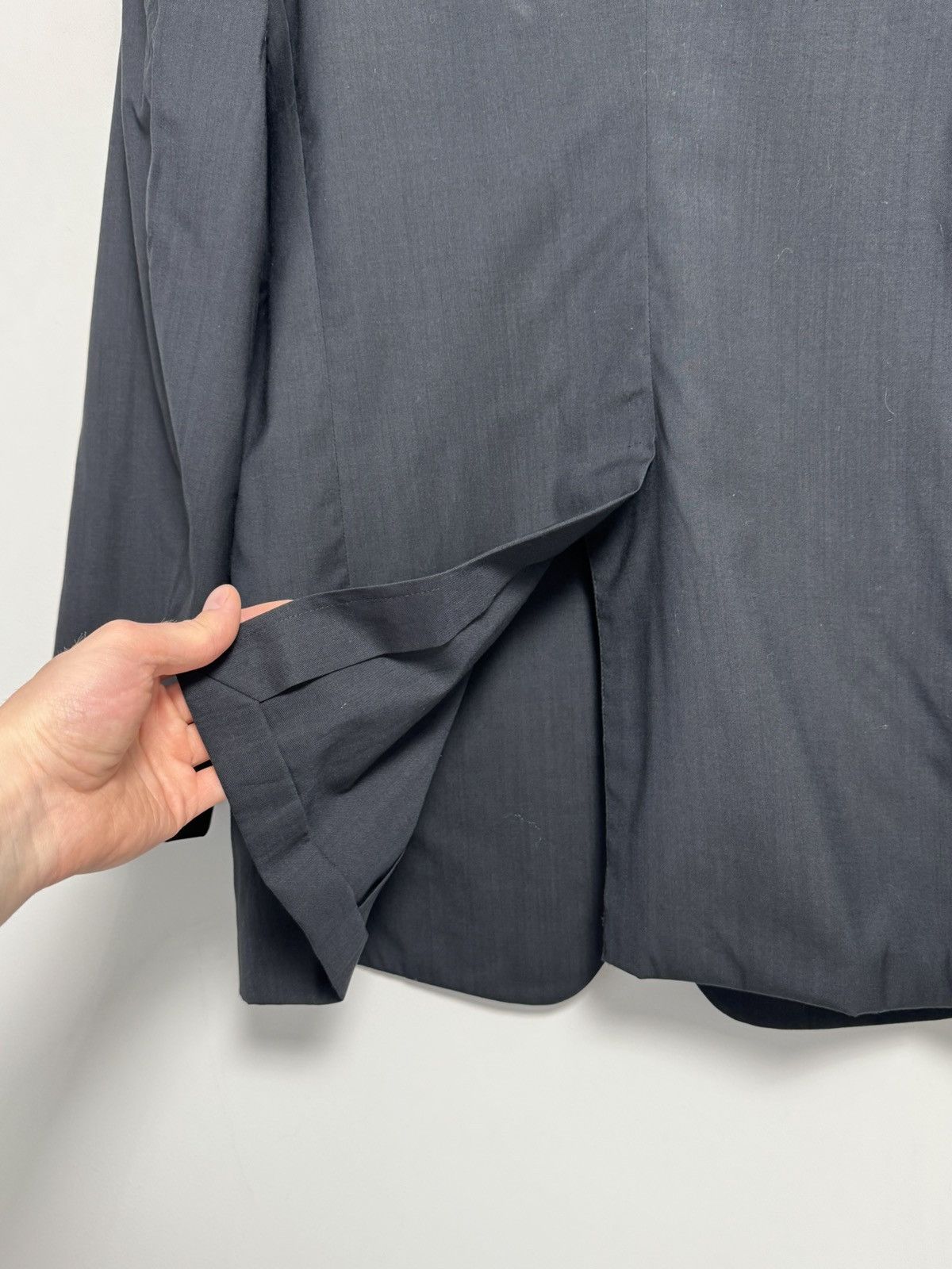 Gucci Vintage Gucci Blazer Navy Blue Wool Silk Luxury Mens 52 L Size 52L - 19 Thumbnail