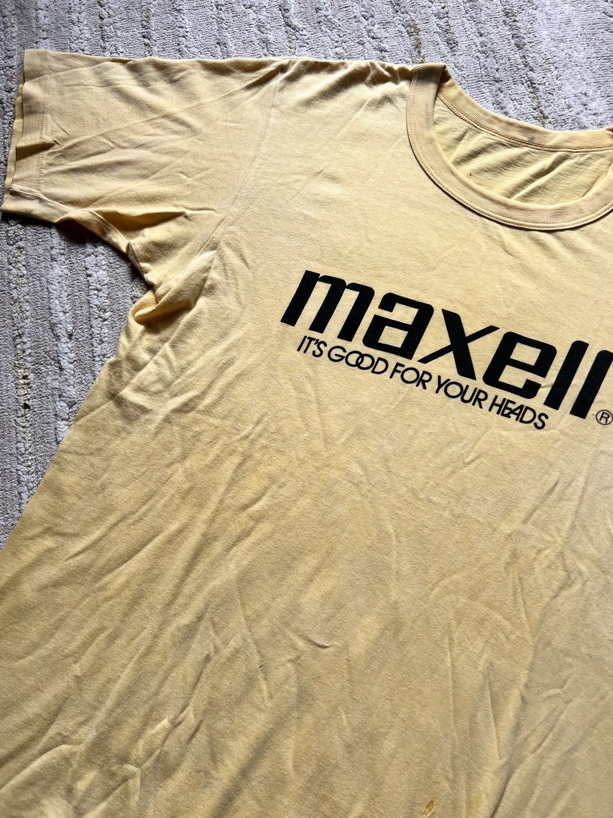 Band Tees × Grailed × Vintage 80s Maxell Promo Tshirt Size US M / EU 48-50 / 2 - 3 Thumbnail