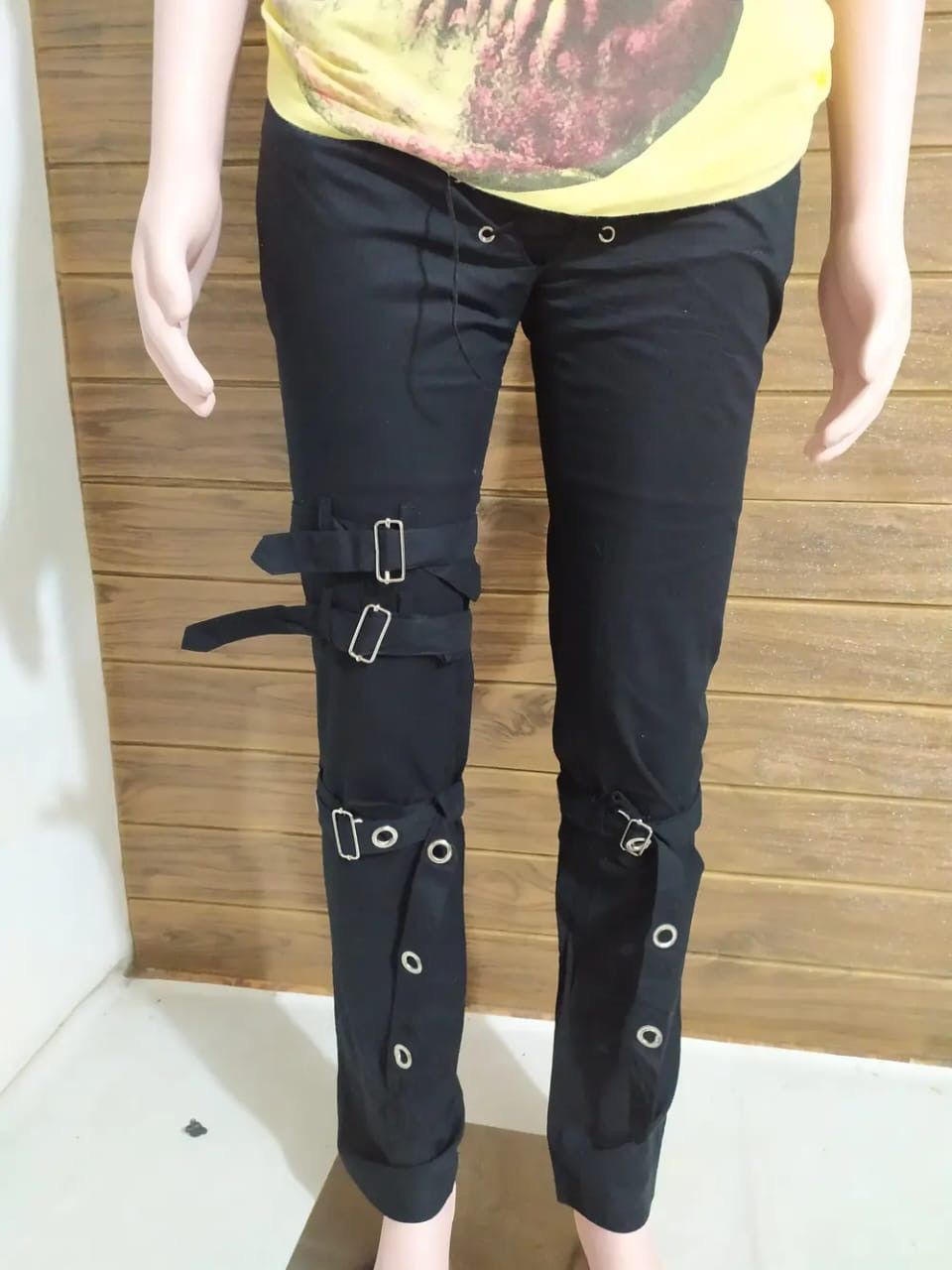 Japanese Brand Rosselio Bondage Punk Zipper Pants Size US 29 - 19 Thumbnail