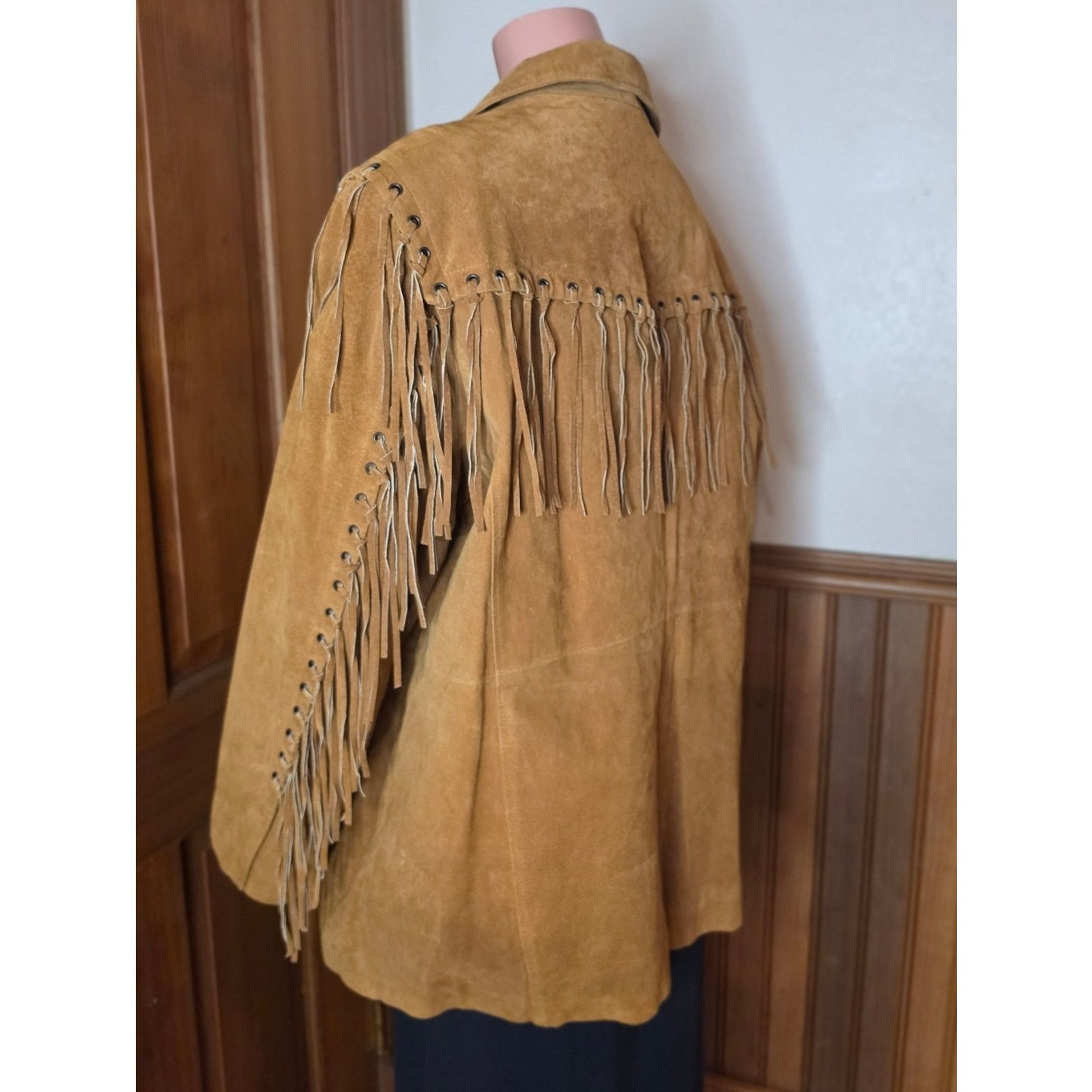 Excelled NWOT Excelled Collection Fringe Suede Coat 3XL Size 3XL / US 20-22 - 6 Thumbnail
