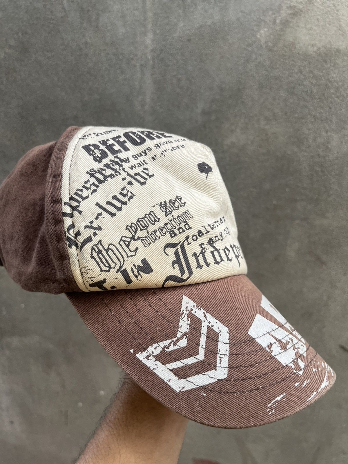 14th Addiction × Japanese Brand × Le Grande Bleu (L.G.B.) 2000s cap ~ japanese poem punk rocks ifsixwasnine styel Size ONE SIZE - 3 Thumbnail