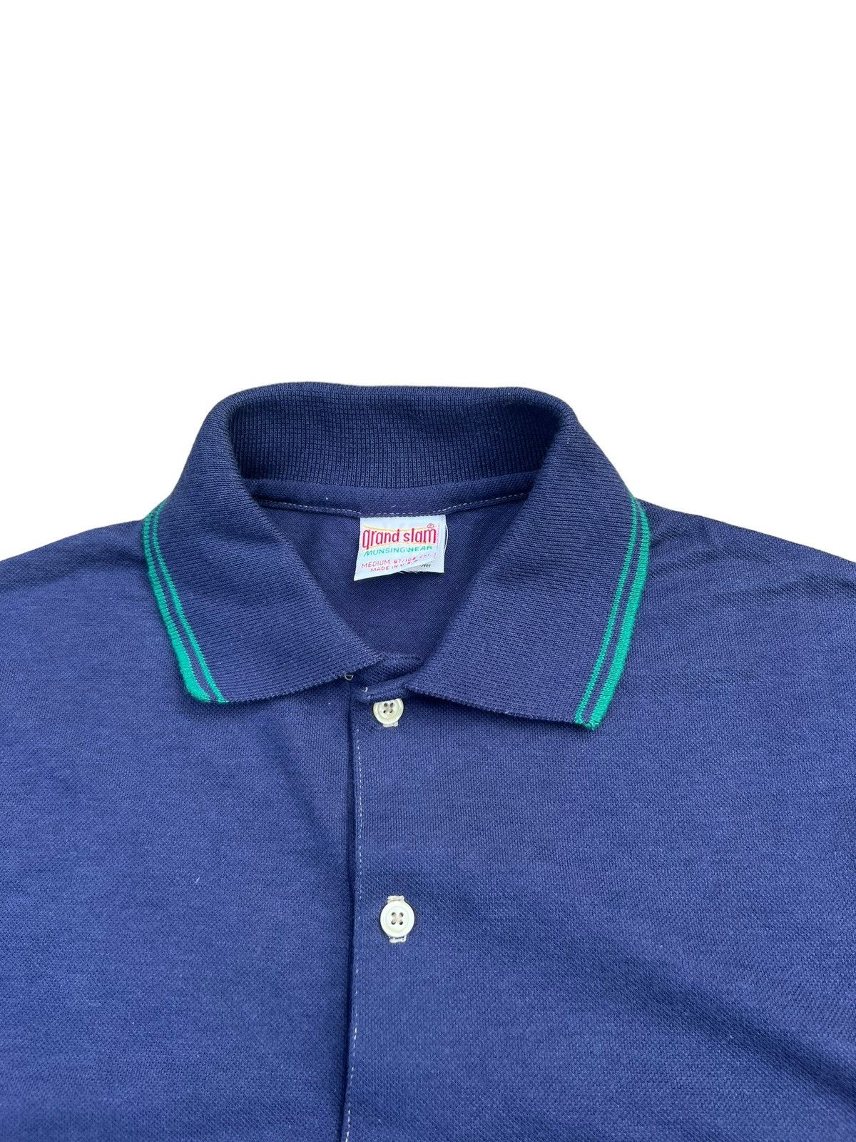 Grand Slam × Vintage Vintage 80s Grand Slam Munsingwear Polo Shirt Size US M / EU 48-50 / 2 - 3 Thumbnail