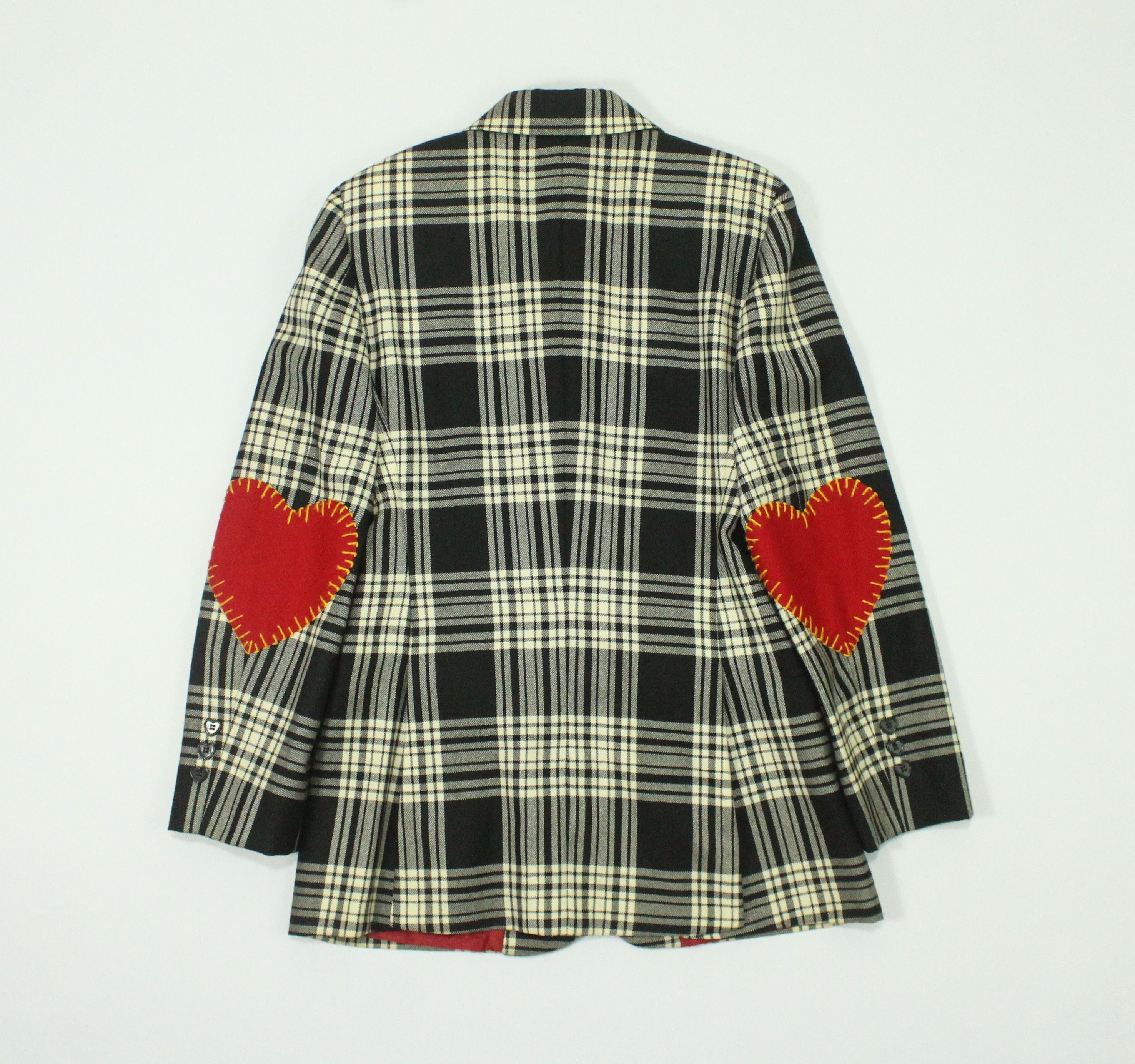 image of Archival Clothing x Moschino Vintage 90's Moschino Cheap And Chic Jacket Tartan Love, Women's (Size