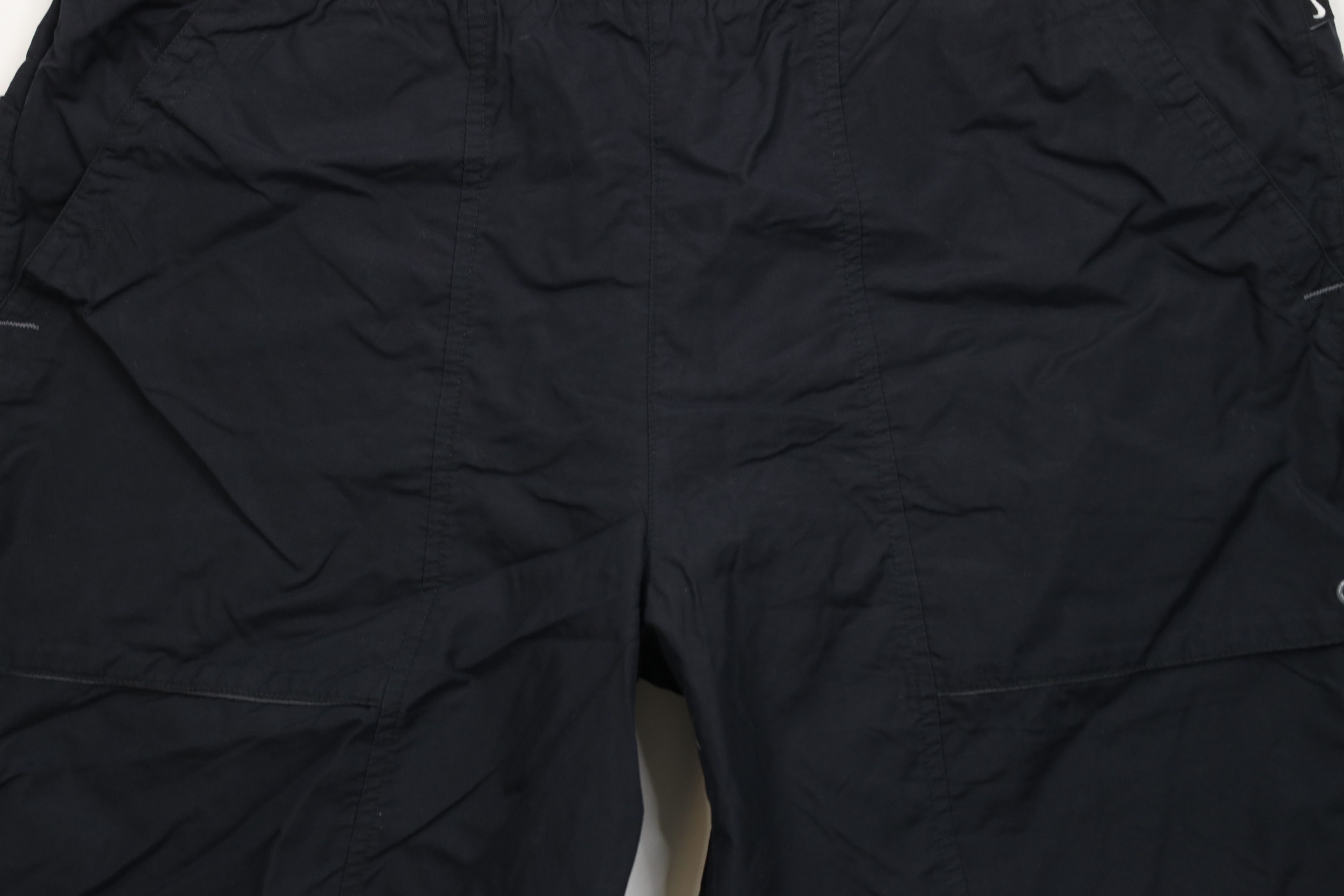 Nike Vintage 90s Y2K Nike Mini Swoosh Lined Utility Shorts Black Size US 36 / EU 52 - 3 Thumbnail