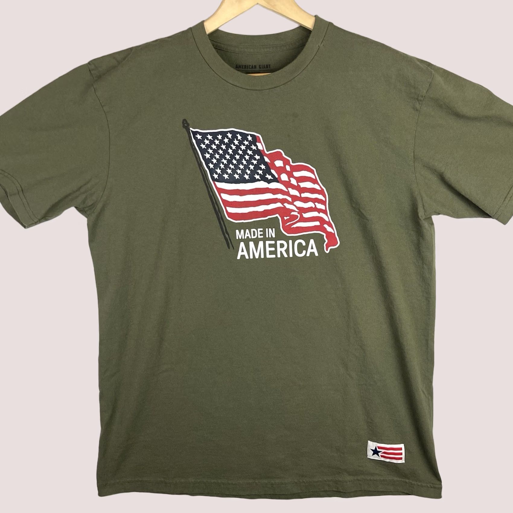 Vintage American Giant Shirt Mens XL Green Flag Collection Made In USA Size US XL / EU 56 / 4 - 1 Thumbnail