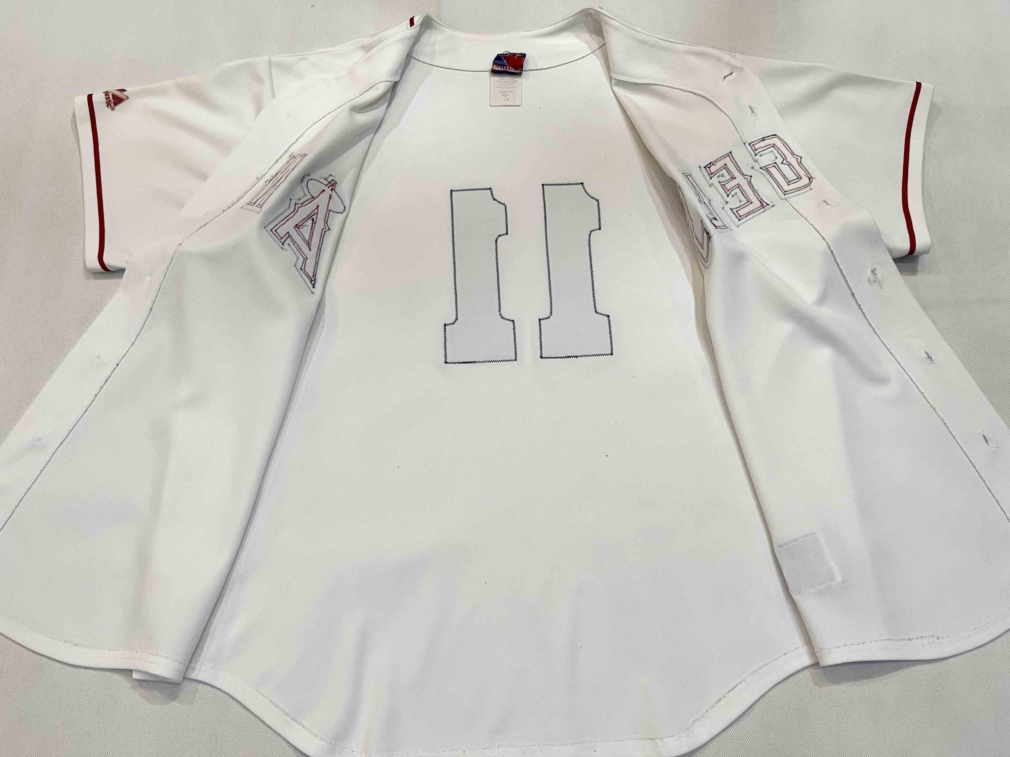 MLB × Majestic × Vintage Majestic MLB California Angels #11 Baseball Jersey Size US XXL / EU 58 / 5 - 9 Thumbnail