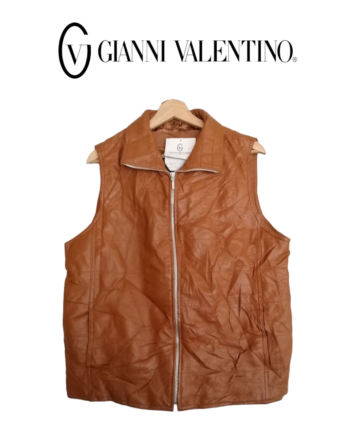 Gianni Valentino Gianni Valentino Italy Leather Vest Jacket Size US M / EU 48-50 / 2 - 1 Thumbnail
