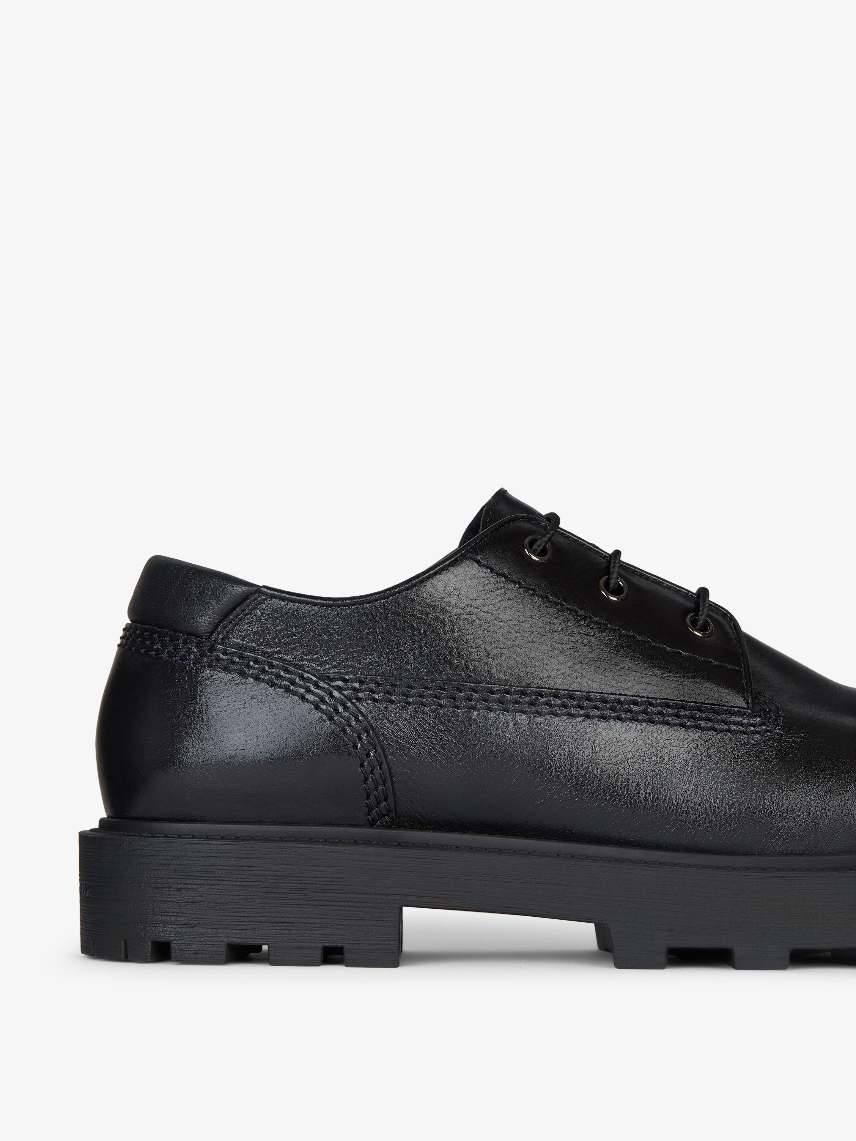 Givenchy o1w1db10925 Storm Derby Shoes in Black Size US 12 / EU 45 - 4 Thumbnail