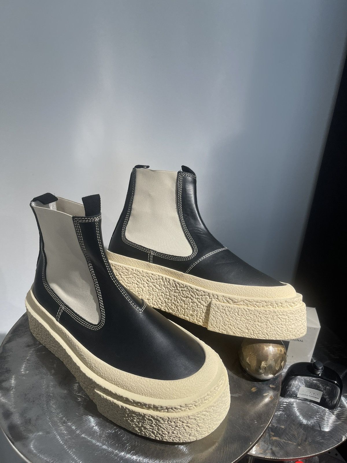 Maison Margiela Maison Margiela 6 round-toe leather ankle boots | Grailed
