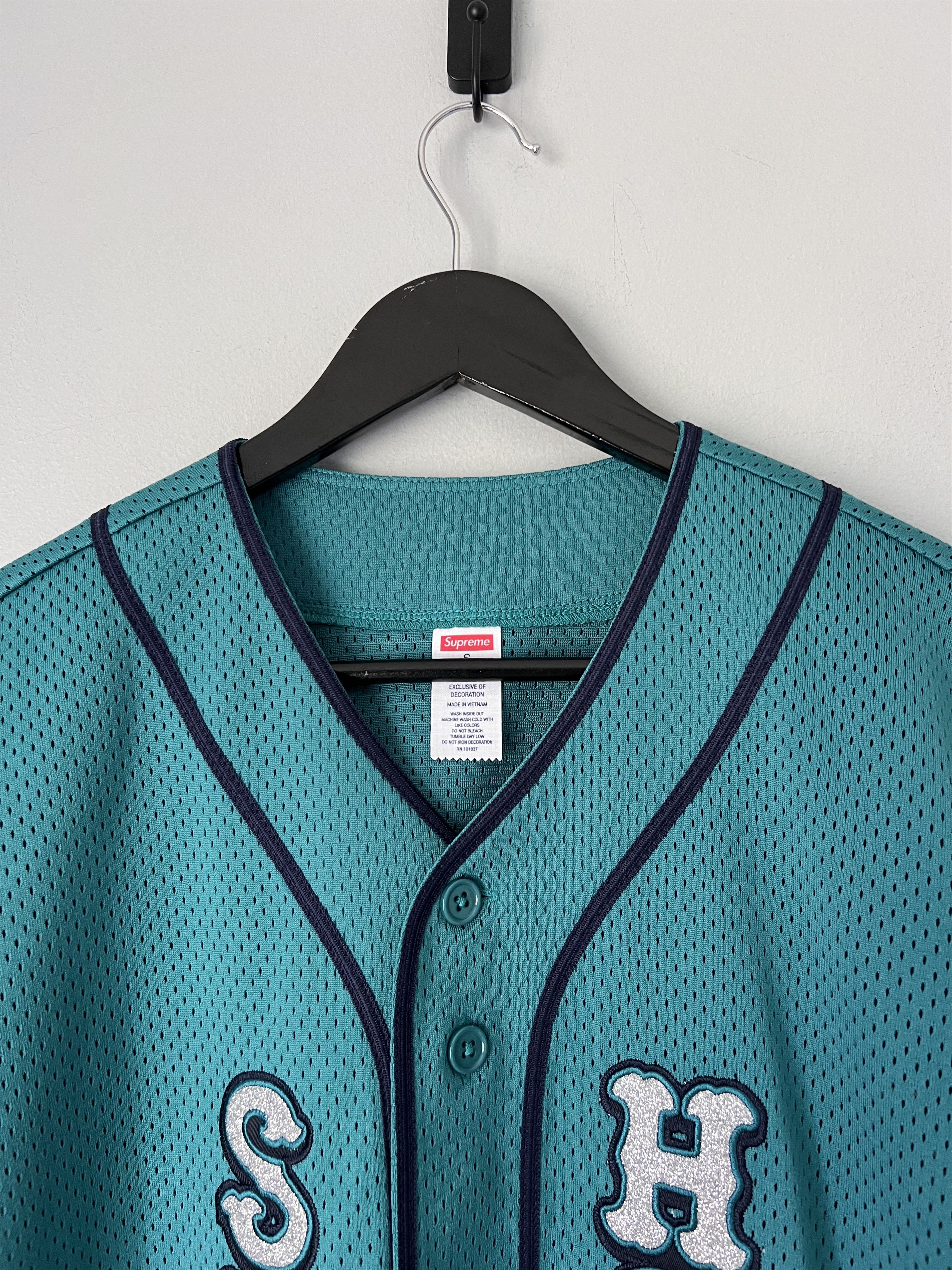 Supreme Home Run Baseball Jersey in Green