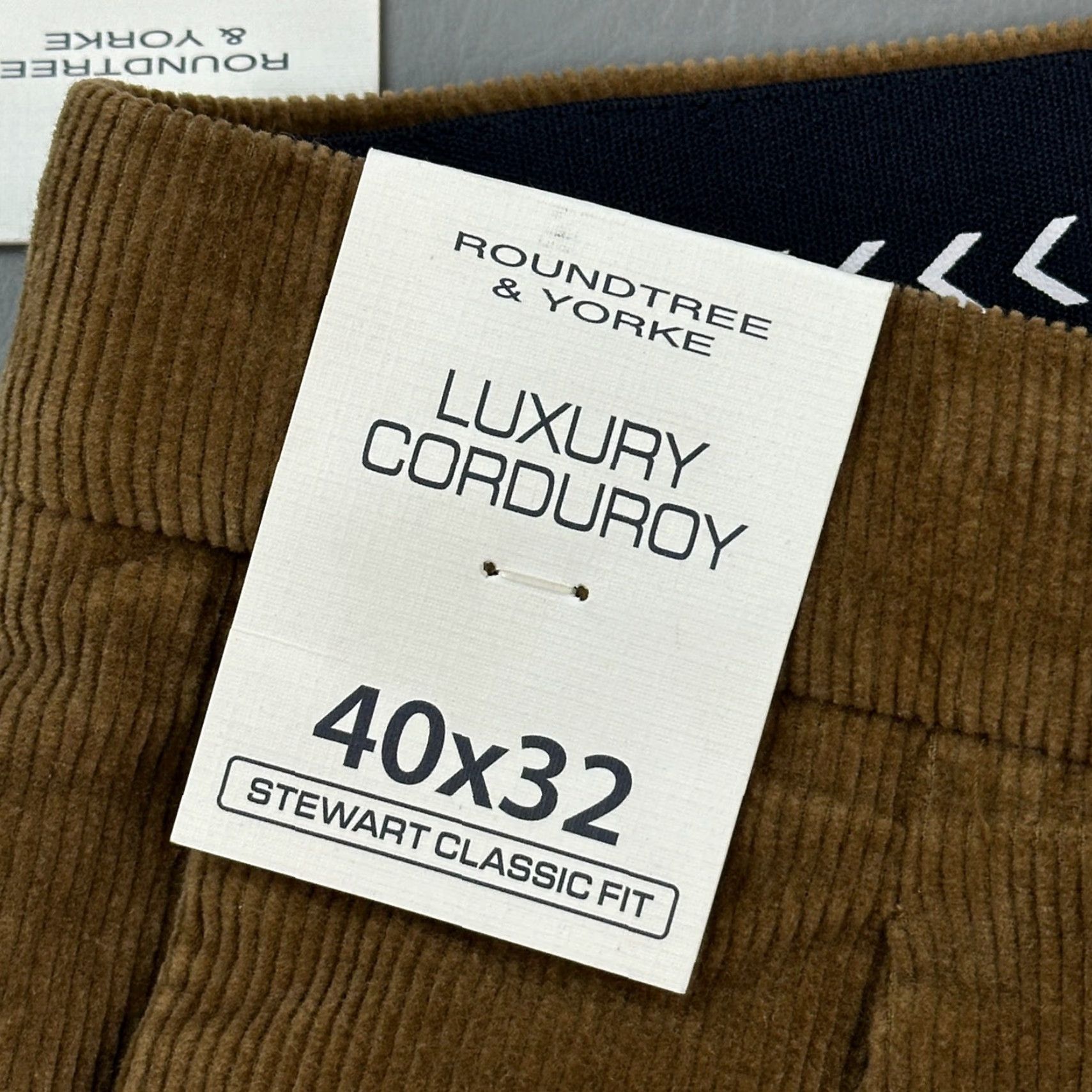 Roundtree & Yorke Roundtree & Yorke Pants Mens 40x32 40x31 Luxury Corduroy Stewart Classic Fit NWT Size US 40 / EU 56 - 6 Thumbnail