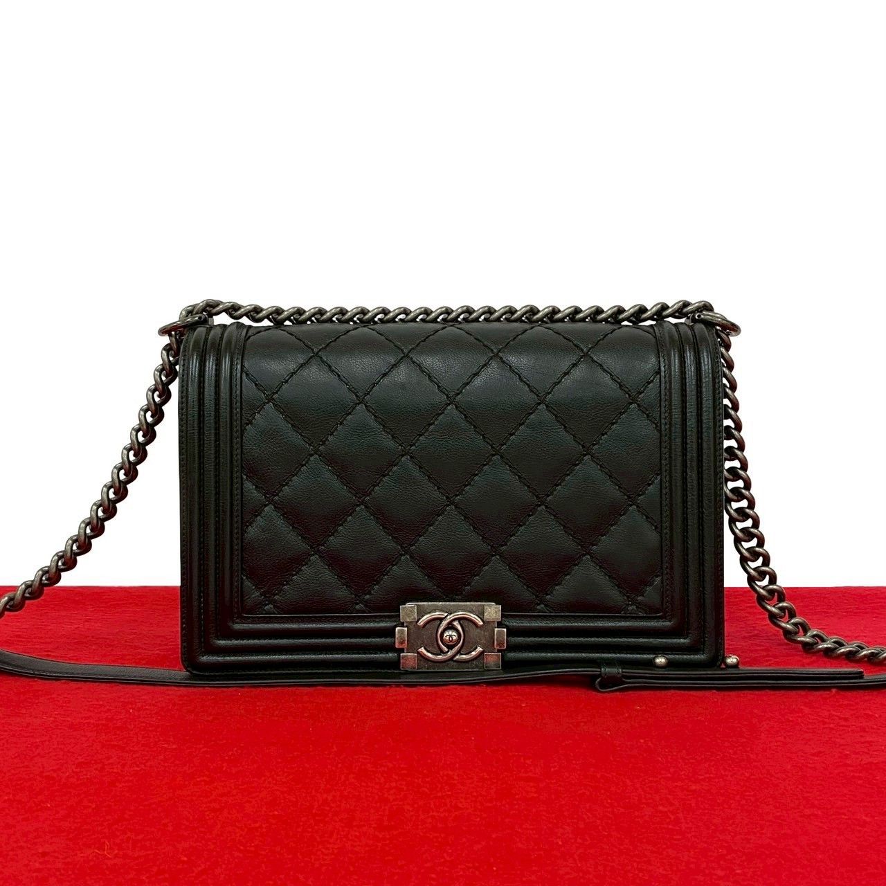 Chanel Chanel Chanel Boy Chanel Leather Shoulder Bag Leather Shoulder Bag DUTY FREE for USA Size ONE SIZE - 1 Thumbnail