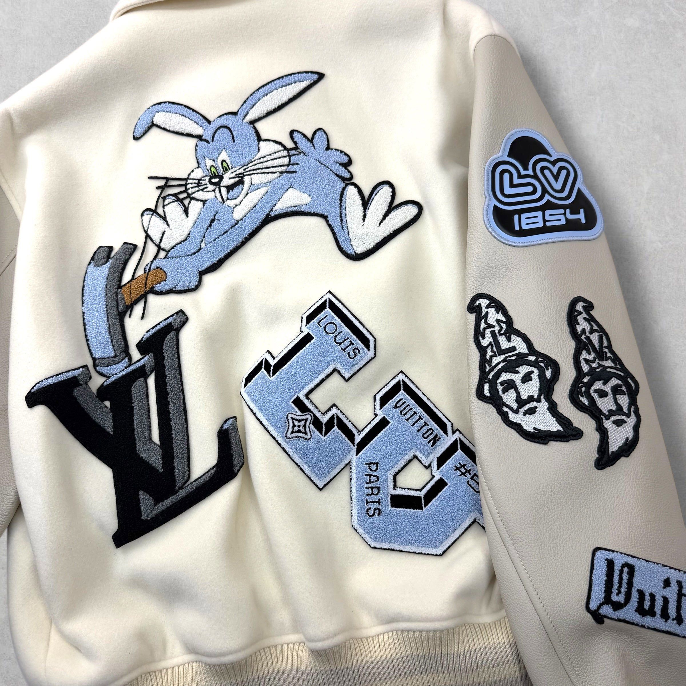 Louis Vuitton Louis Vuitton Bunny Milky White Varsity Jacket 50 (L) Size US L / EU 52-54 / 3 - 6 Thumbnail