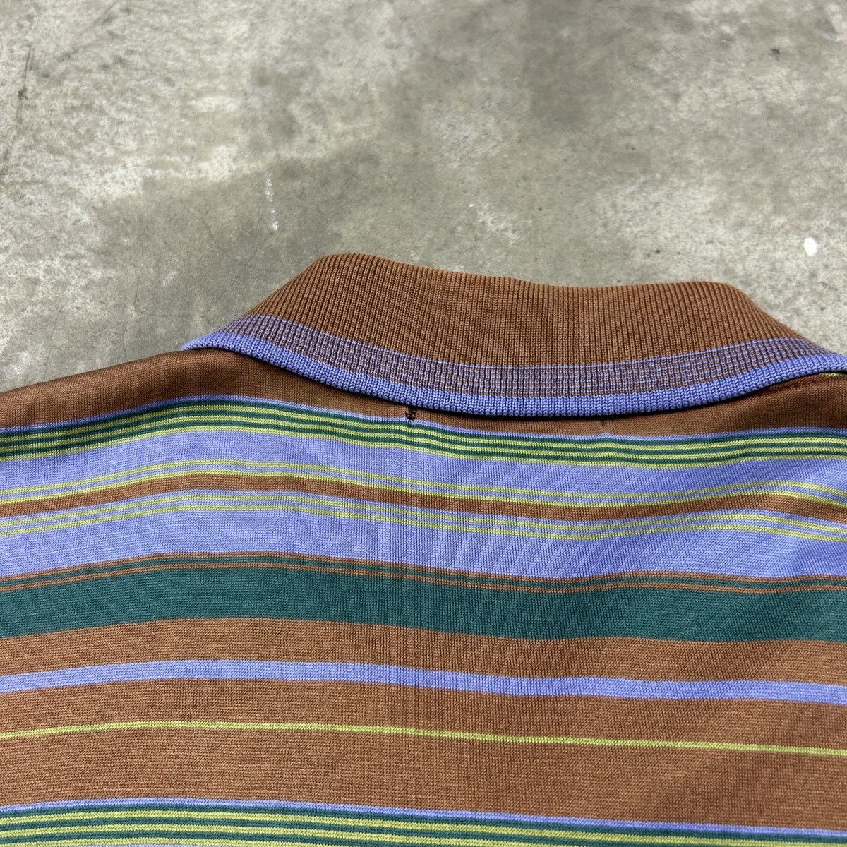 Christian Dior Monsieur × Vintage 1990s Christian Dior Monsieur - Striped Polo Size US L / EU 52-54 / 3 - 17 Thumbnail