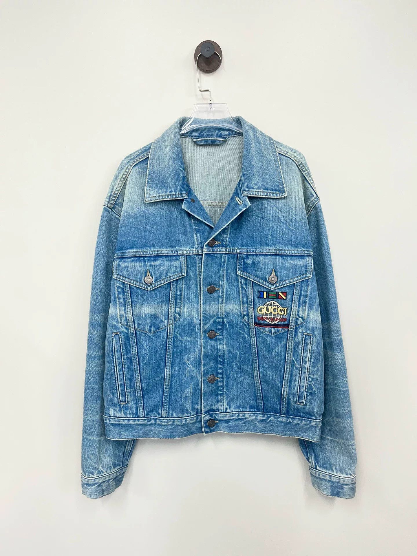Gucci Blue Nautical Logo Denim Jacket