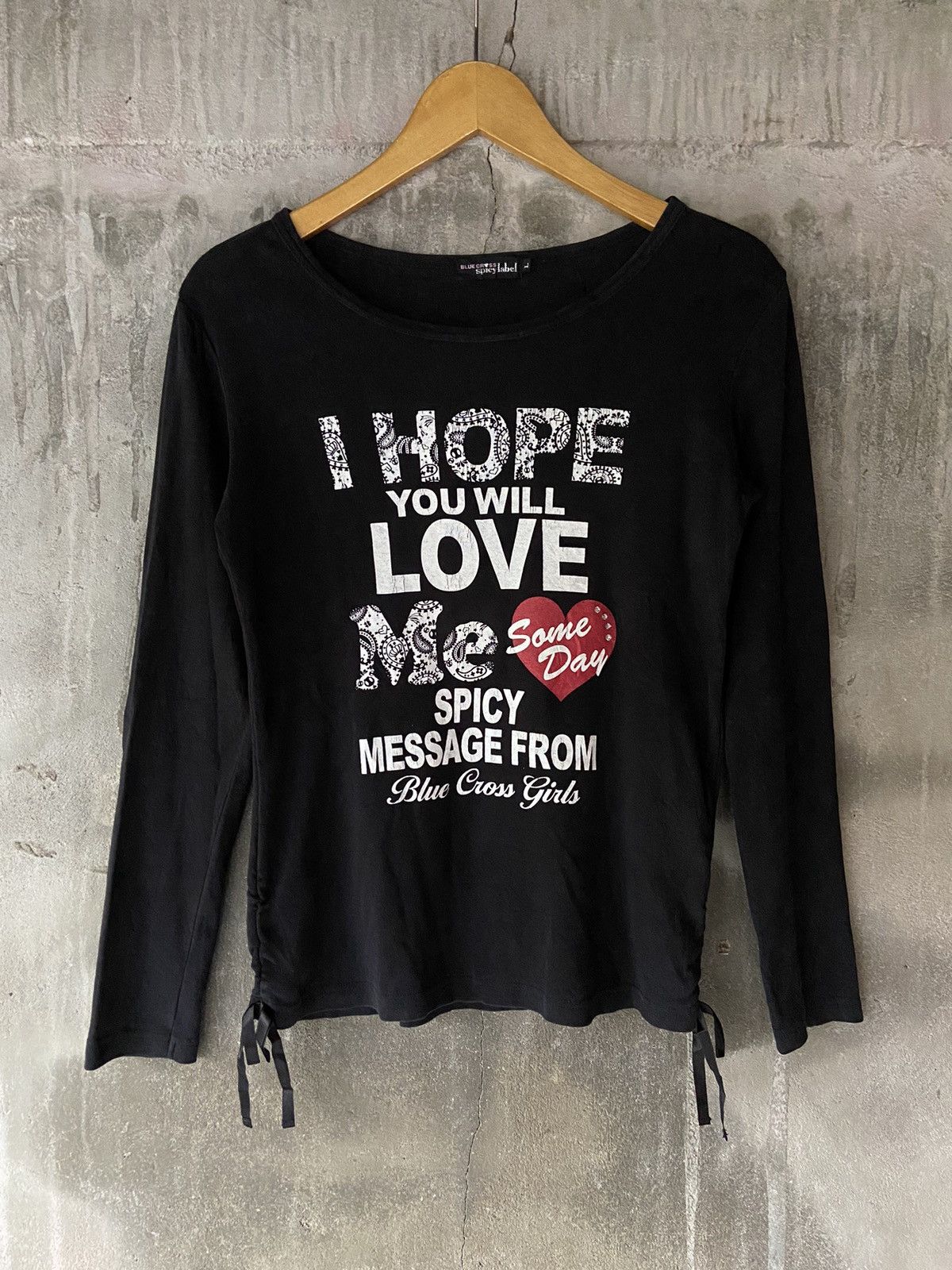 image of Beauty Beast x If Six Was Nine I Hope You Will Love Me Some Day Double Focus Long Sleeve in Black (
