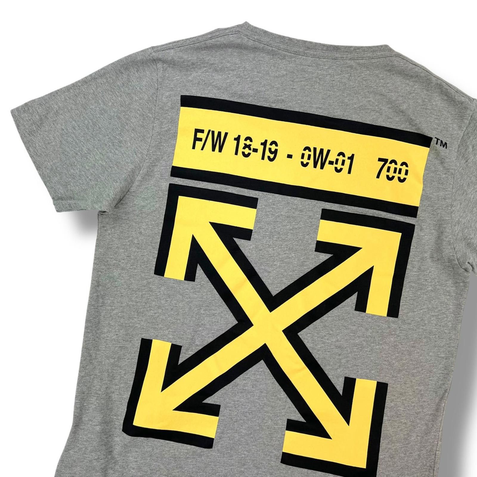 Off-White Off-White Yellow Arrows Grey T Shirt Size US M / EU 48-50 / 2 - 1 Thumbnail