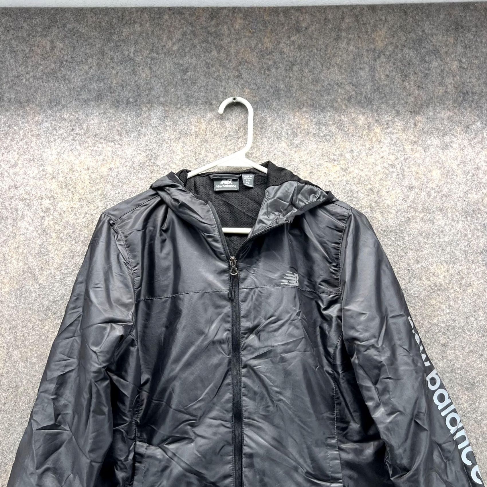 New Balance New Balance Women PL Petite Black Full Zip Hoodie Polyester Windbreaker Size L / US 10 / IT 46 - 2 Thumbnail