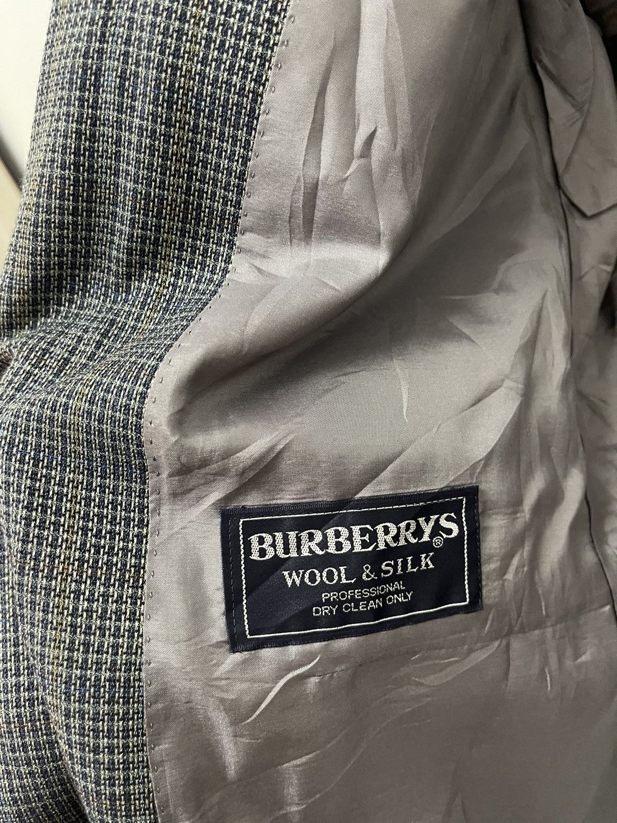 Burberry Prorsum Luxury Vintage BURBERRYS SILK Tartan Coat Size 38R - 4 Thumbnail