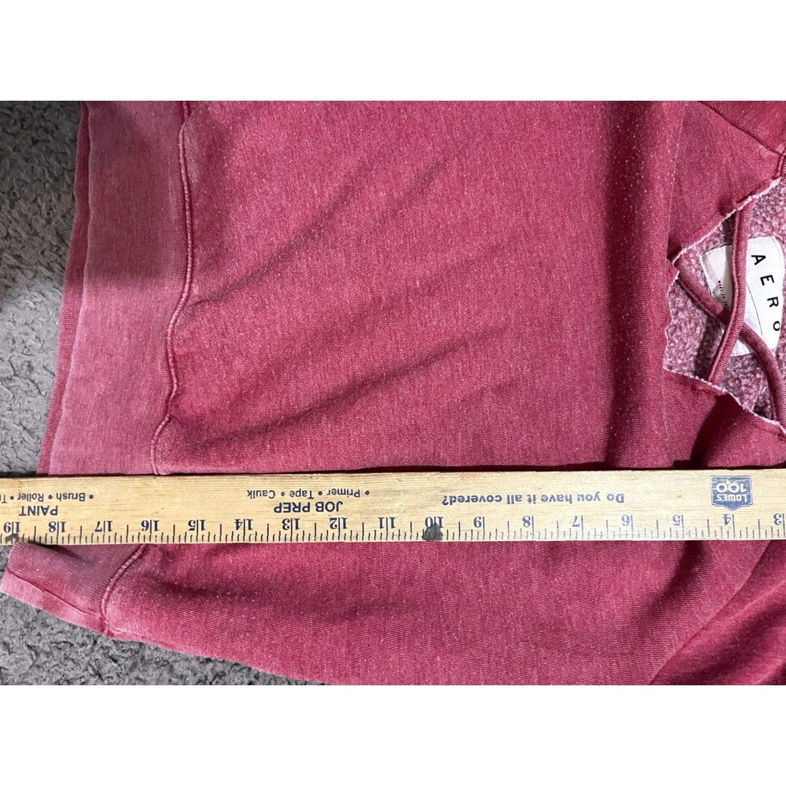 Vintage Aero Sweater Shirt Women XS V-Neck Mauve Pullover Quick Ship, Soft Knit, Pre-owned, Regular Size XS, Womens Pullover Sweater Size XS / US 0-2 / IT 36-38 - 5 Thumbnail