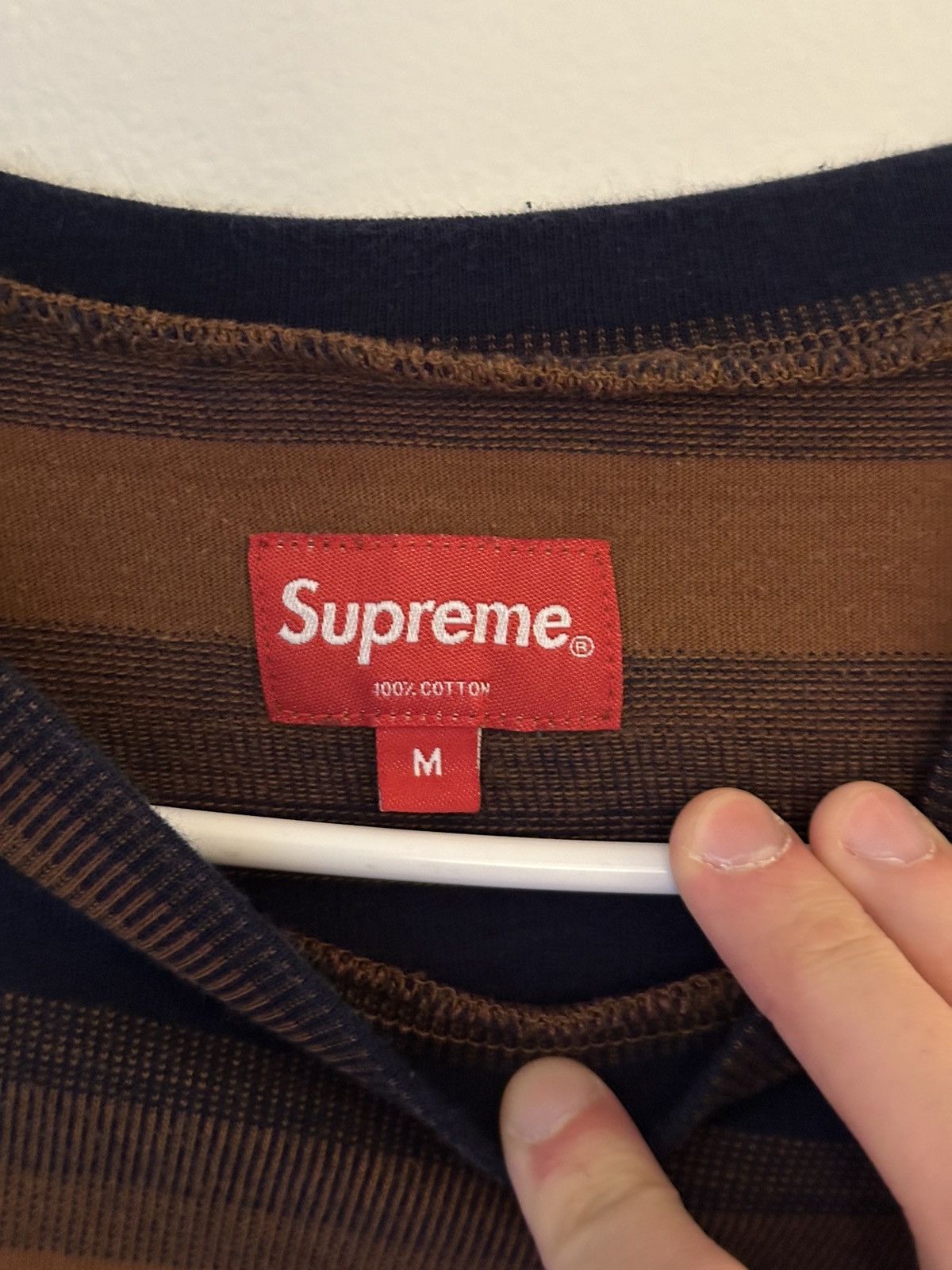 Supreme Supreme Gradient Striped S/S Top Tee Size US M / EU 48-50 / 2 - 4 Thumbnail