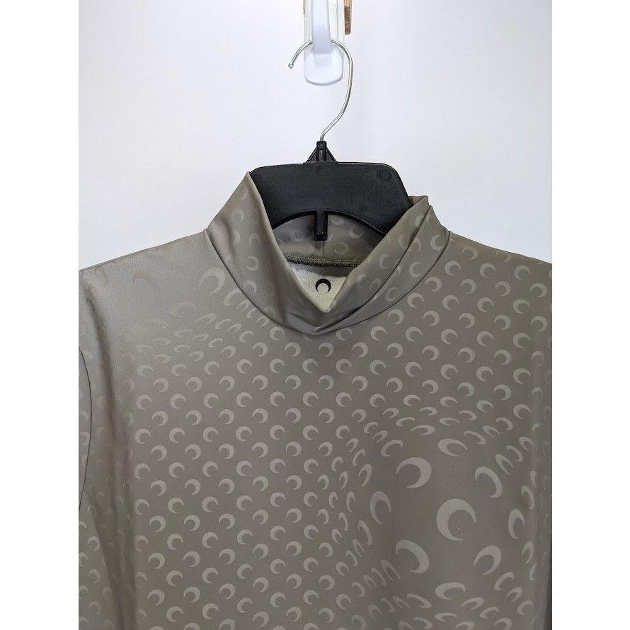 Marine Serre o1rshd1 Patterned Long Sleeve T-Shirt in Tan Size US L / EU 52-54 / 3 - 4 Thumbnail