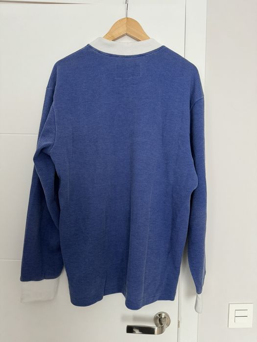 Corteiz Corteiz CRTZ blue waffle sweater workwear long sleeve | Grailed