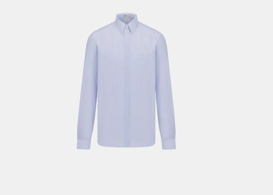 image of Dior O1Bcso1Str0324 Shirts In Light Blue, Men's (Size XL)