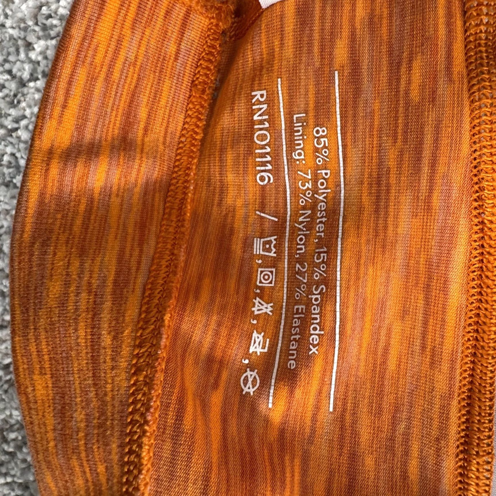 Outdoor Voices Outdoor Voices Sports Bra Womens M Orange Heathered Longline Racerback Yoga Activewear Bra Womens M Orange Heathered Longline Racerback Yoga Size ONE SIZE - 4 Thumbnail