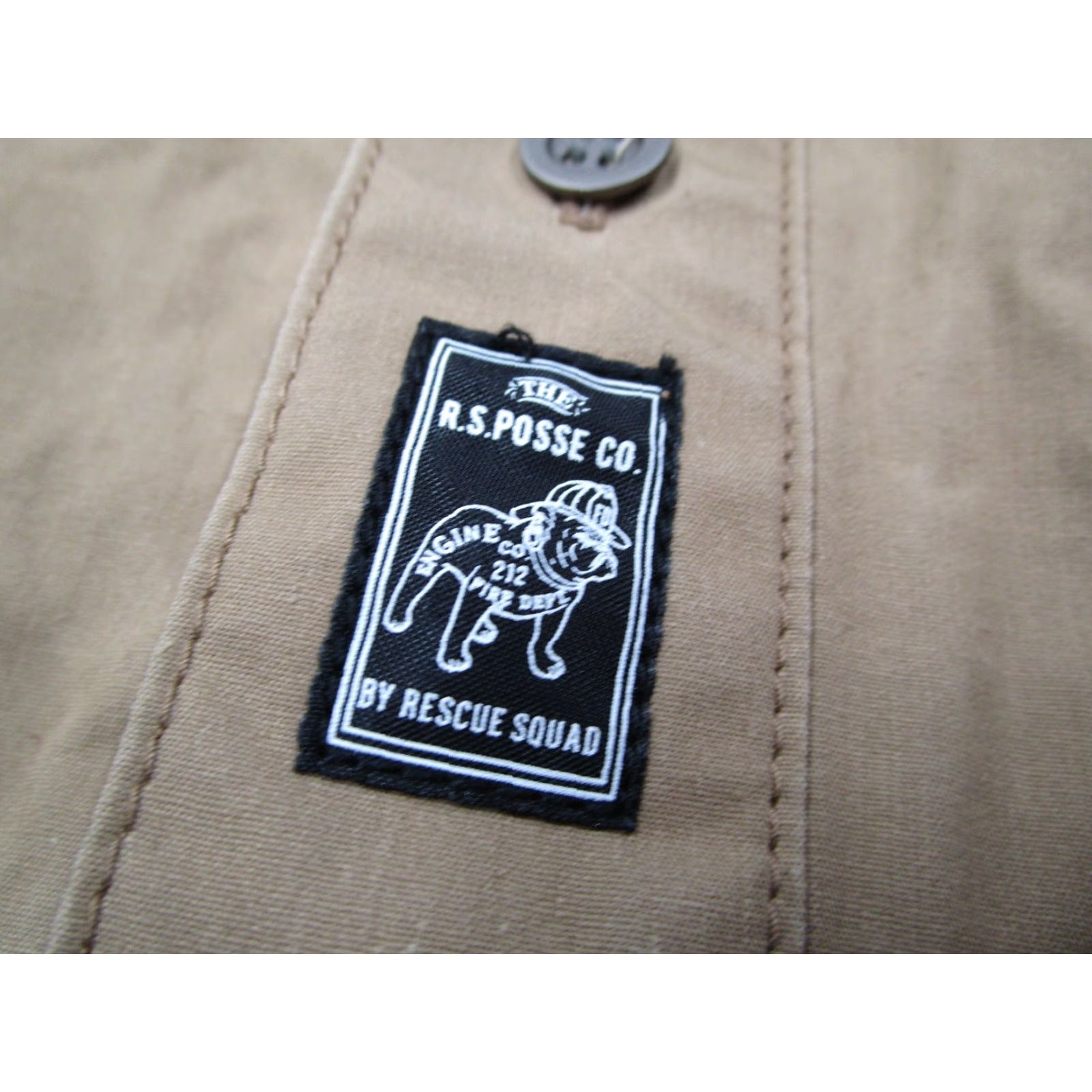 Vintage VINTAGE RS Posse Co. Shirt Men XL Brown Canvas Long Sleeve Button-Up Bohemian City Retro Made in Japan Size US XL / EU 56 / 4 - 3 Thumbnail